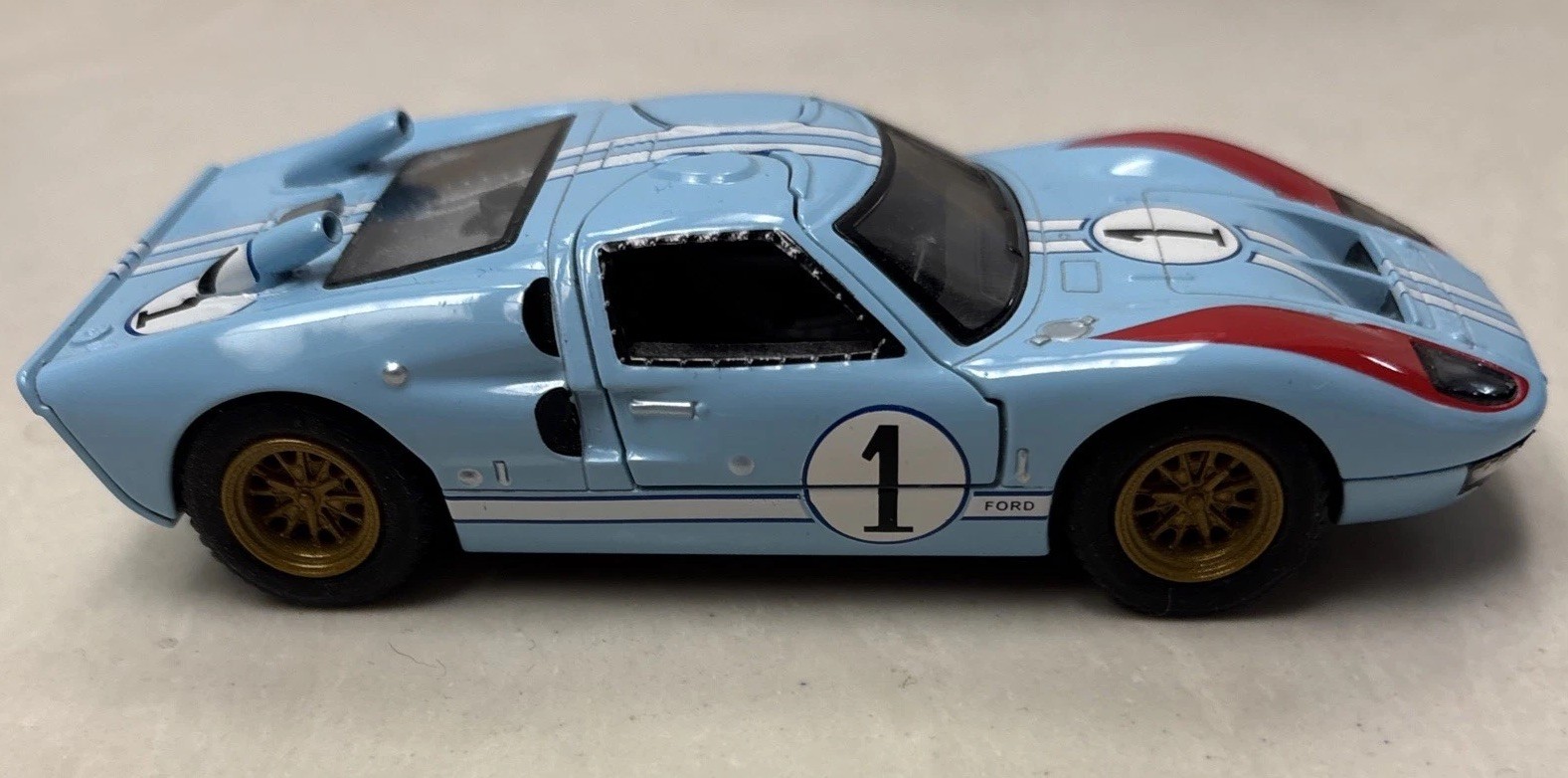 Lot Of 3 Kinsmart GT40 LeMans 24 Hours Ford Win pullback 1/32 Diecast #1,#2,#5