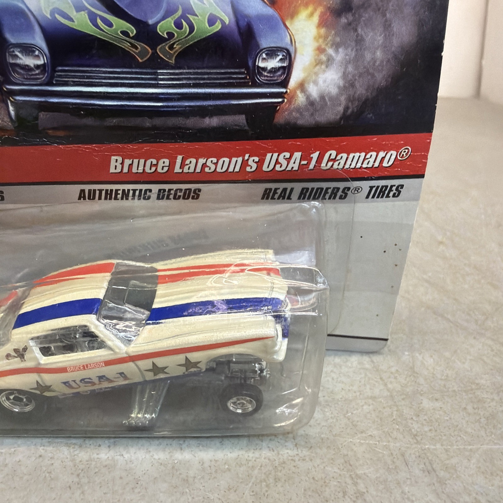 HOT WHEELS – DRAG STRIP DEMONS BRUCE LARSON USA-1 CHEVROLET CAMARO FUNNY CAR