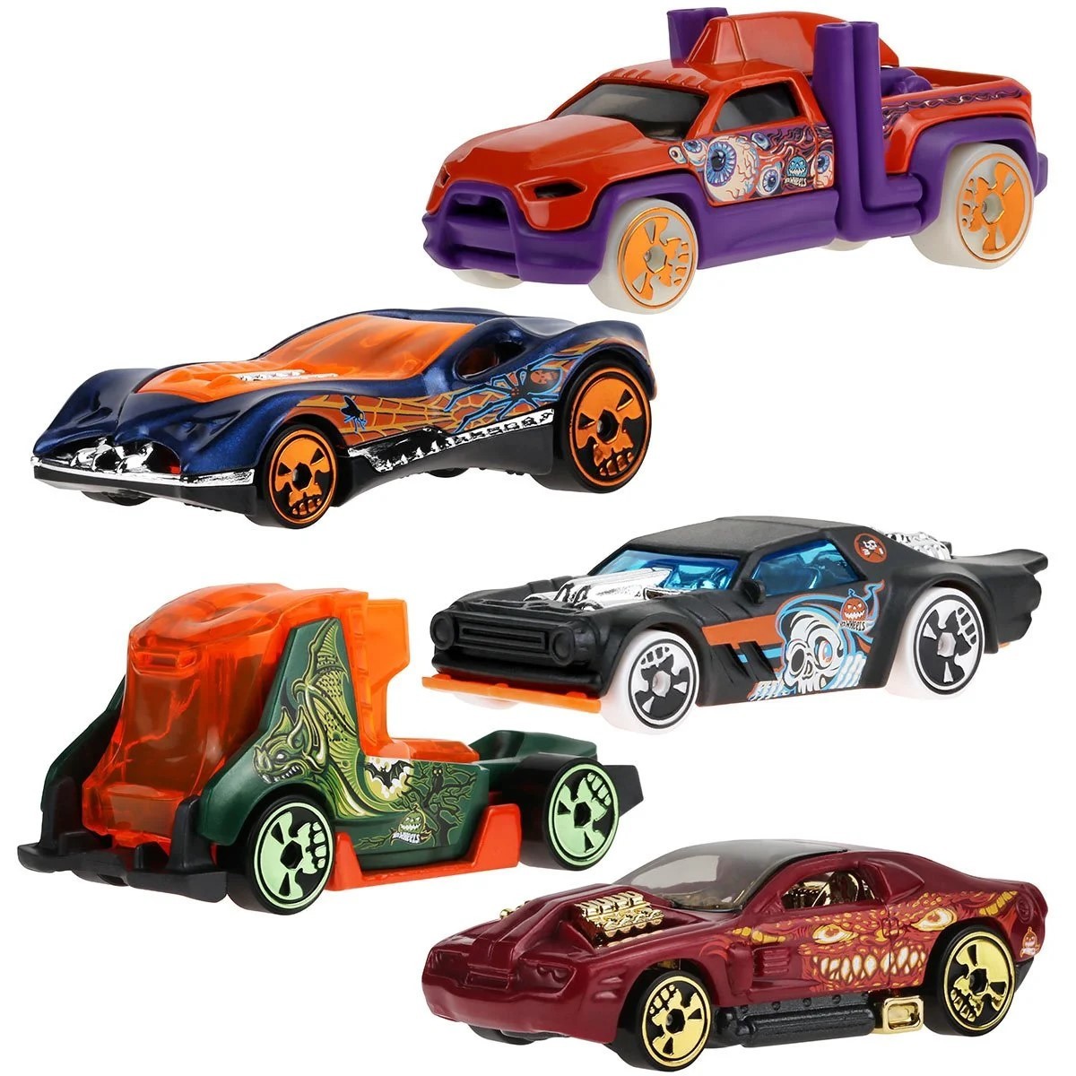 Hot Wheels Halloween Vehicle 2025 (1 Set of 5) (New) (In Stock)
