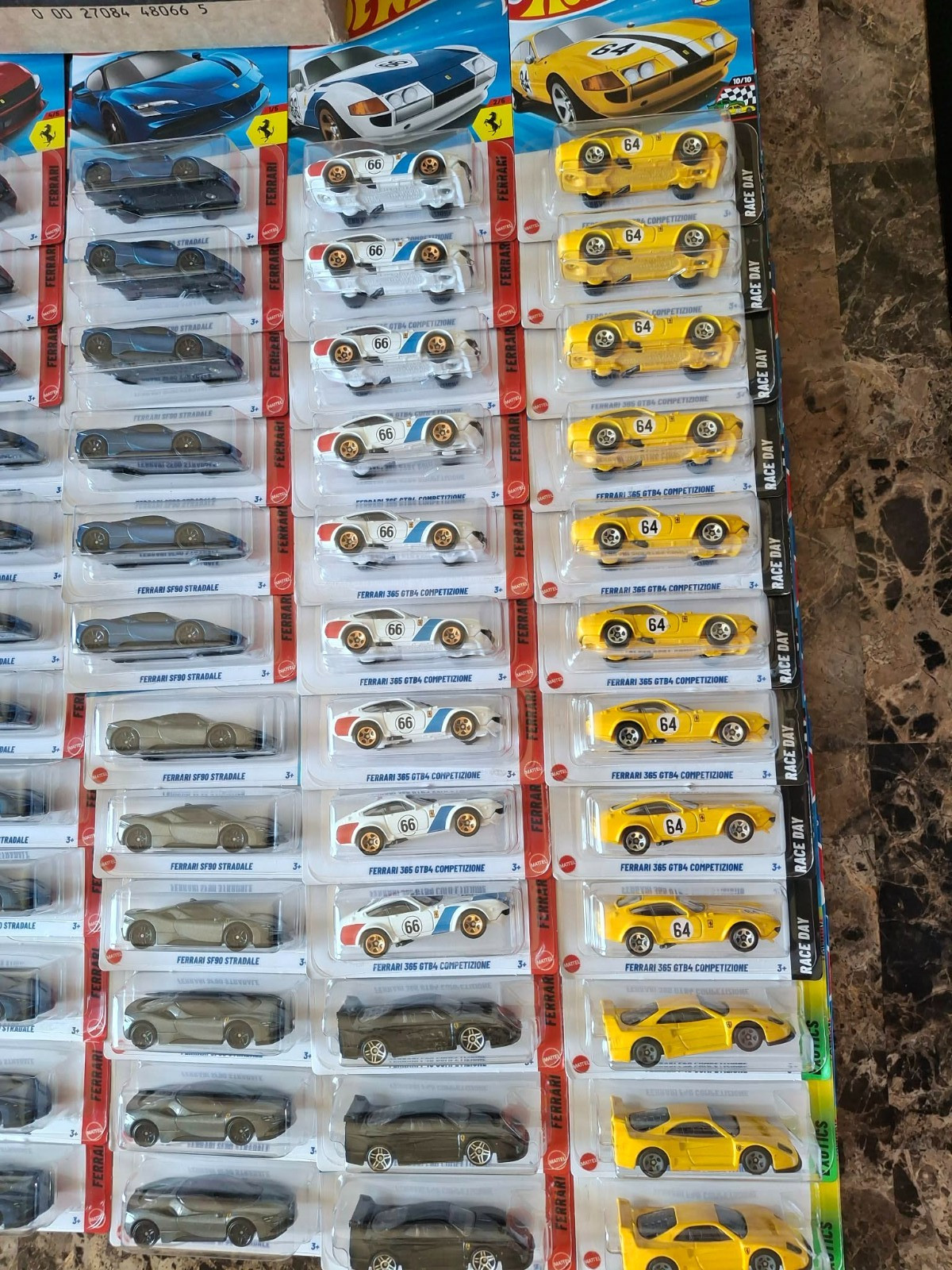 Hot Wheels Ferrari Lot of 72 in Case: Stradale/Competizione/Dino/GTB4/12Cilindri