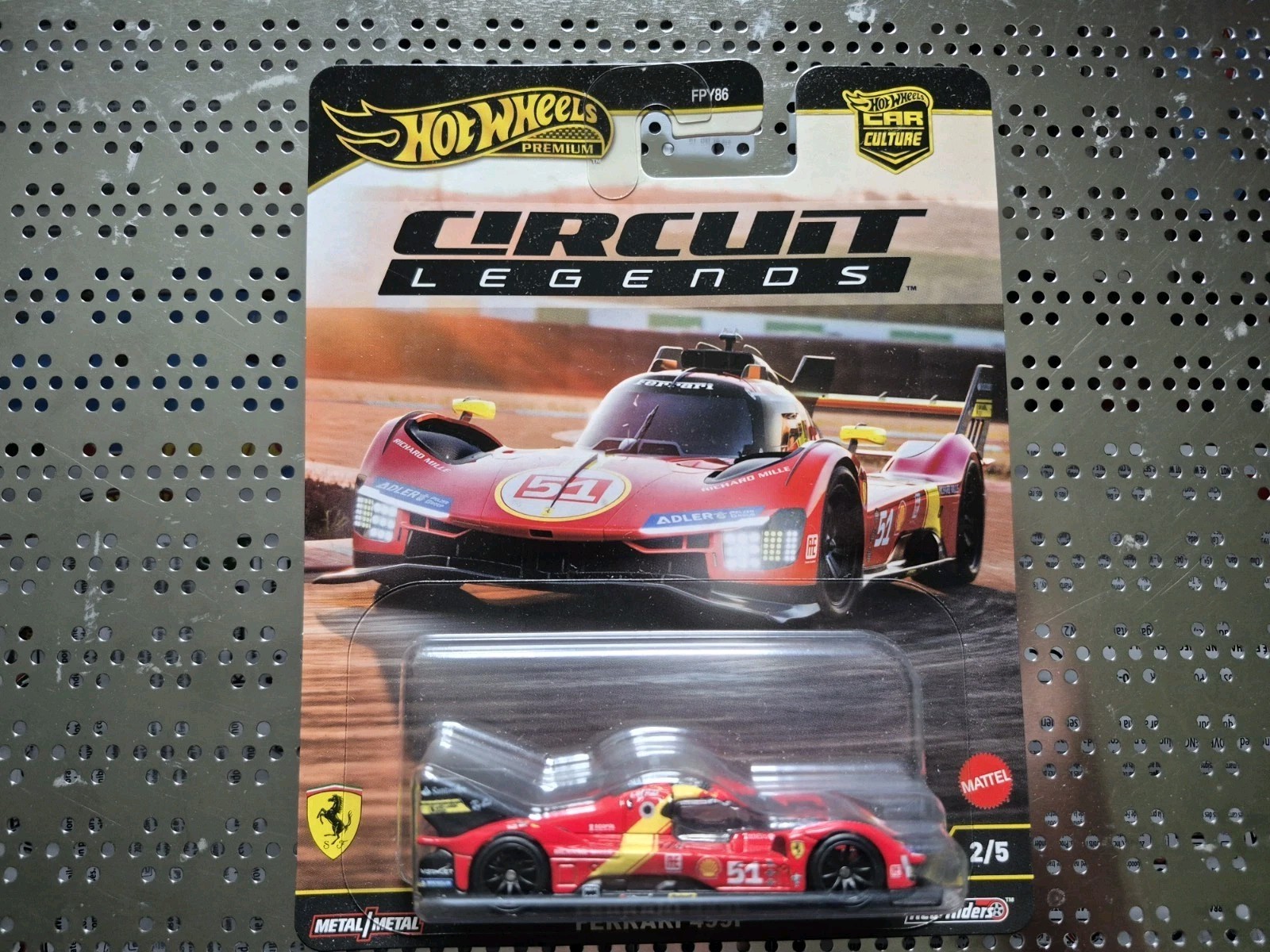 Hot Wheels Premium 2025 Car Culture “Circuit Legends” Ferrari 499P Red 1:64
