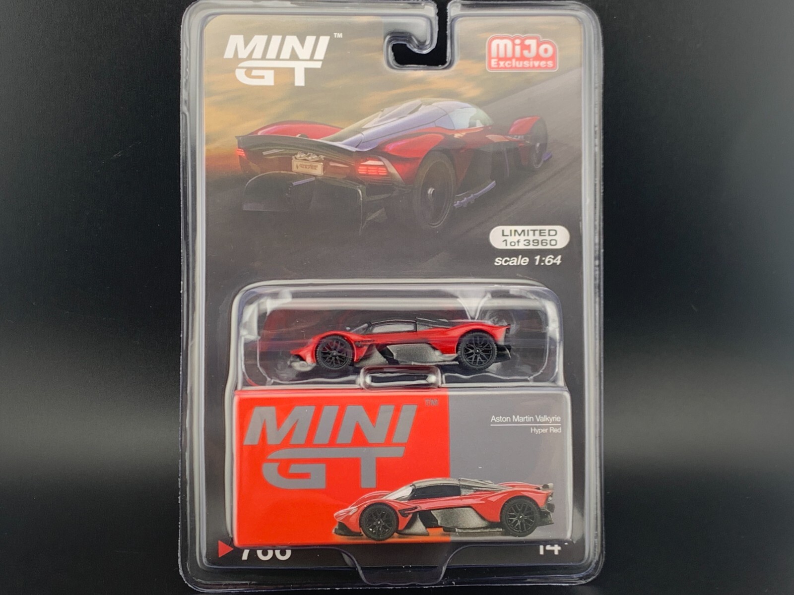 Mini GT Aston Martin Valkyrie Hyper Red #766 1/64