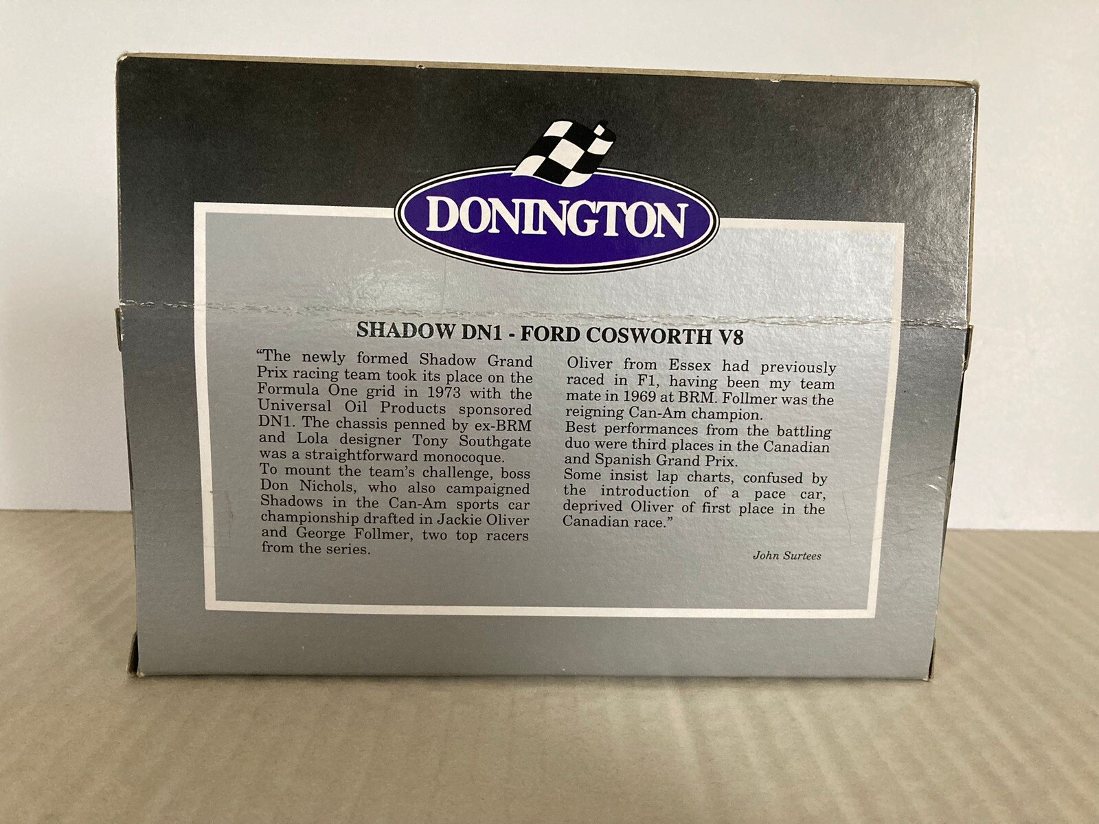 Corgi Donington Collection 97375 Shadow DN1-Ford Cosworth J Oliver
