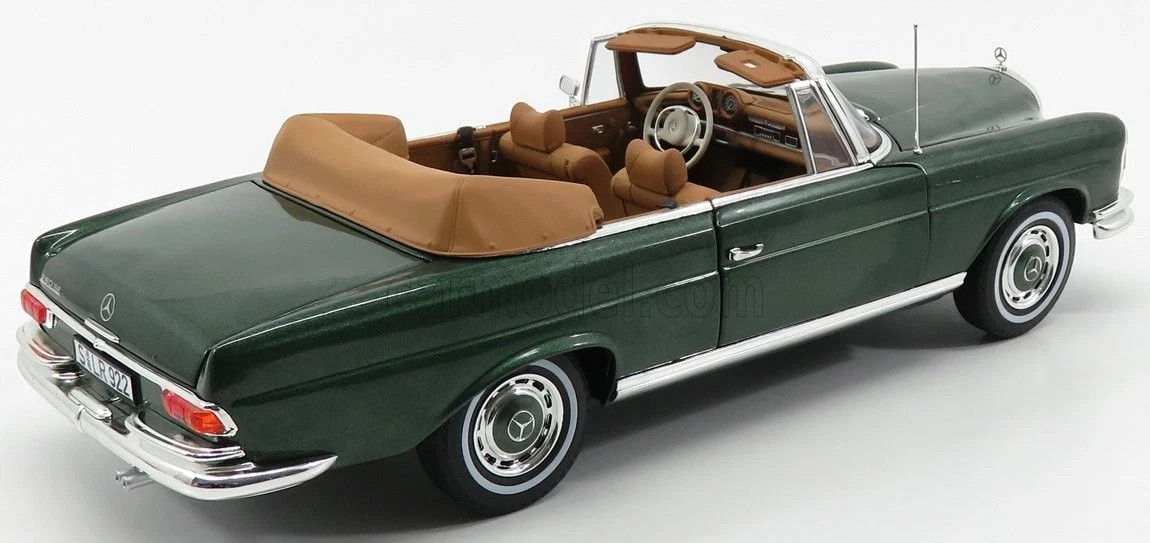 NOREV 1969 MERCEDES BENZ 280SE CABRIO Green W/Removable Top 1:18*Last One!!