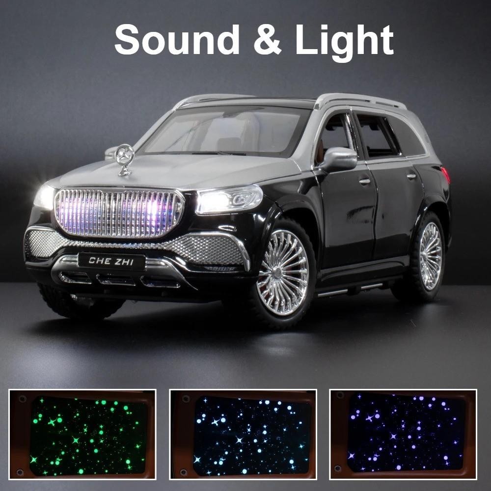 1:24 MERCEDES GLS600 Maybach Alloy Diecast Luxury Car Model Sound/Light Toy Gift