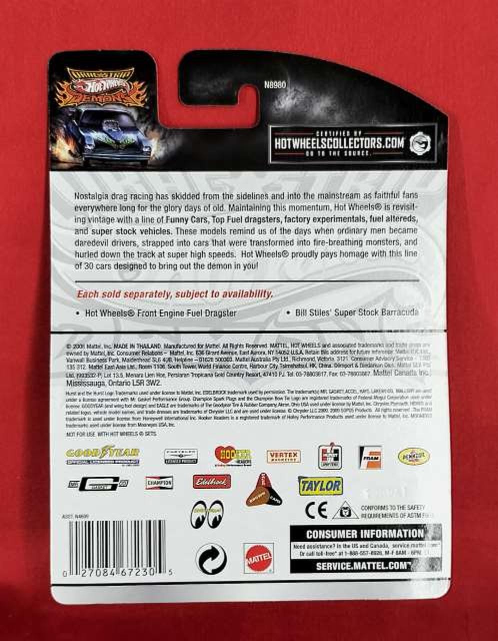 MATTEL Dragster HotWheels Front Engine Fuel