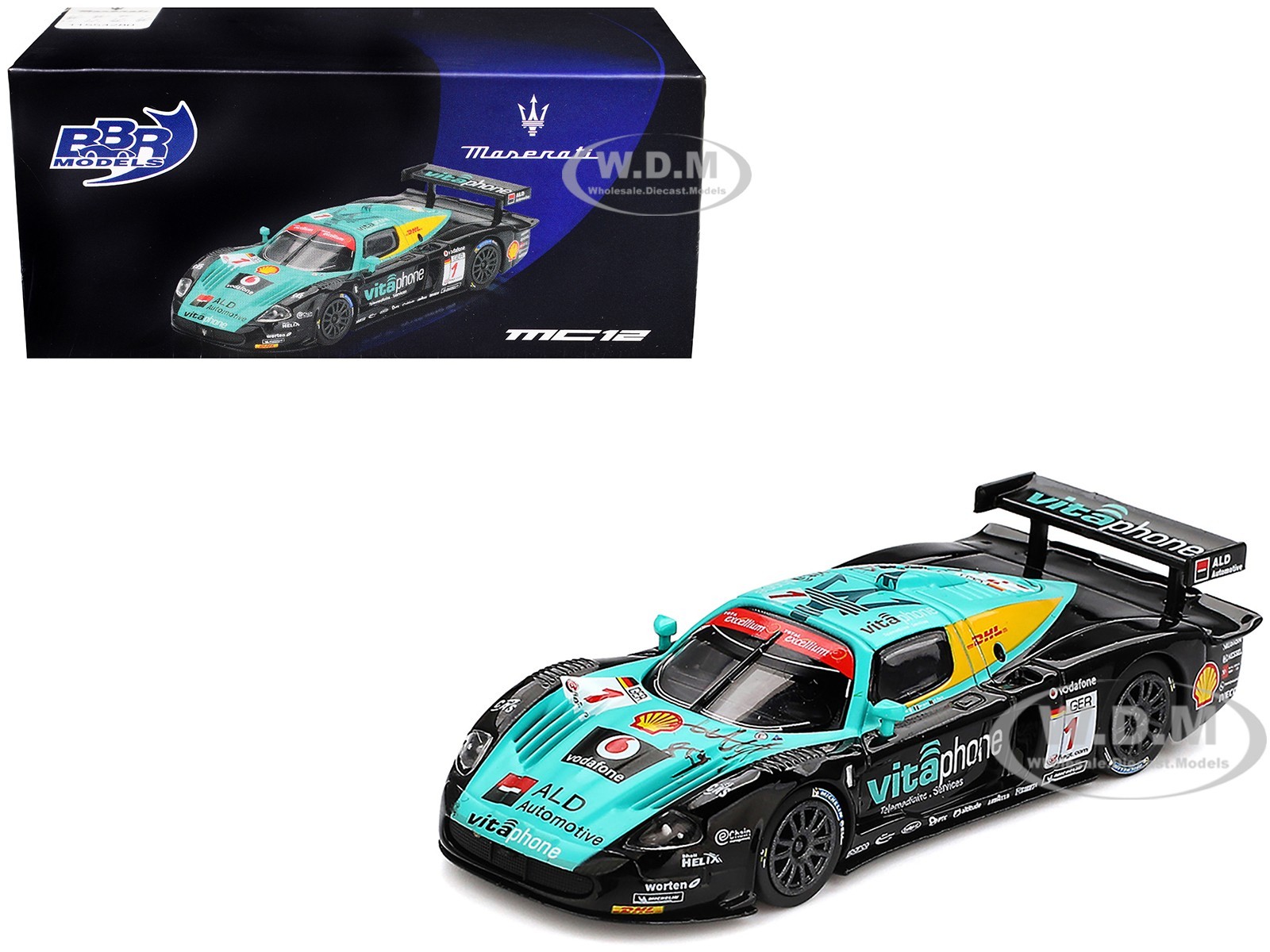 MASERATI MC12 COMPETIZIONE #1 WINNER “24H SPA” (2008) 1/64 BBR MODELS BBRDIE6421