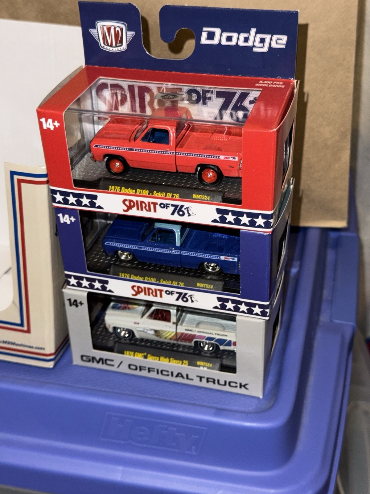 2026 M2 Machines Set of 6 Spirit Of 76 + Sleeve 1976 Chevy GMC Dodge Walmart Exc