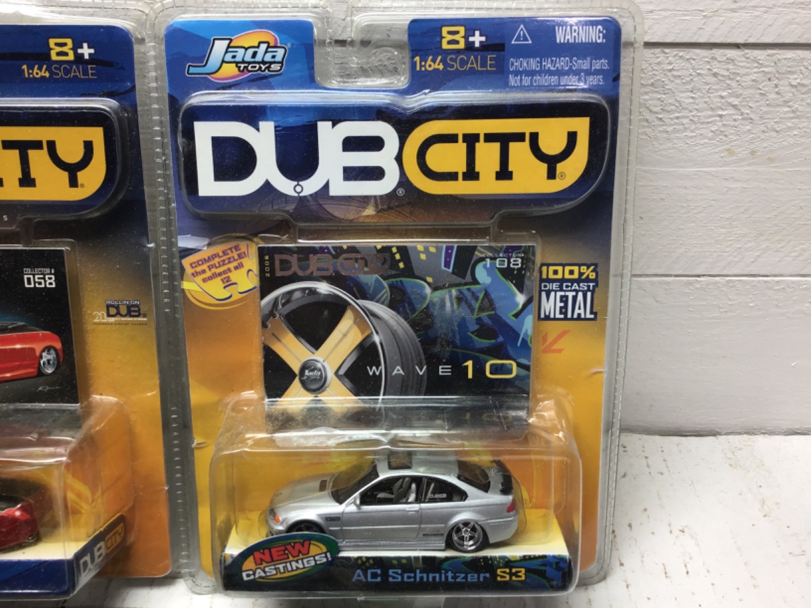 5 Jada Toys Diecast Cars 1:64, 2 x Road Rats, 3 x Dub City, 2003, 2004 & 2005