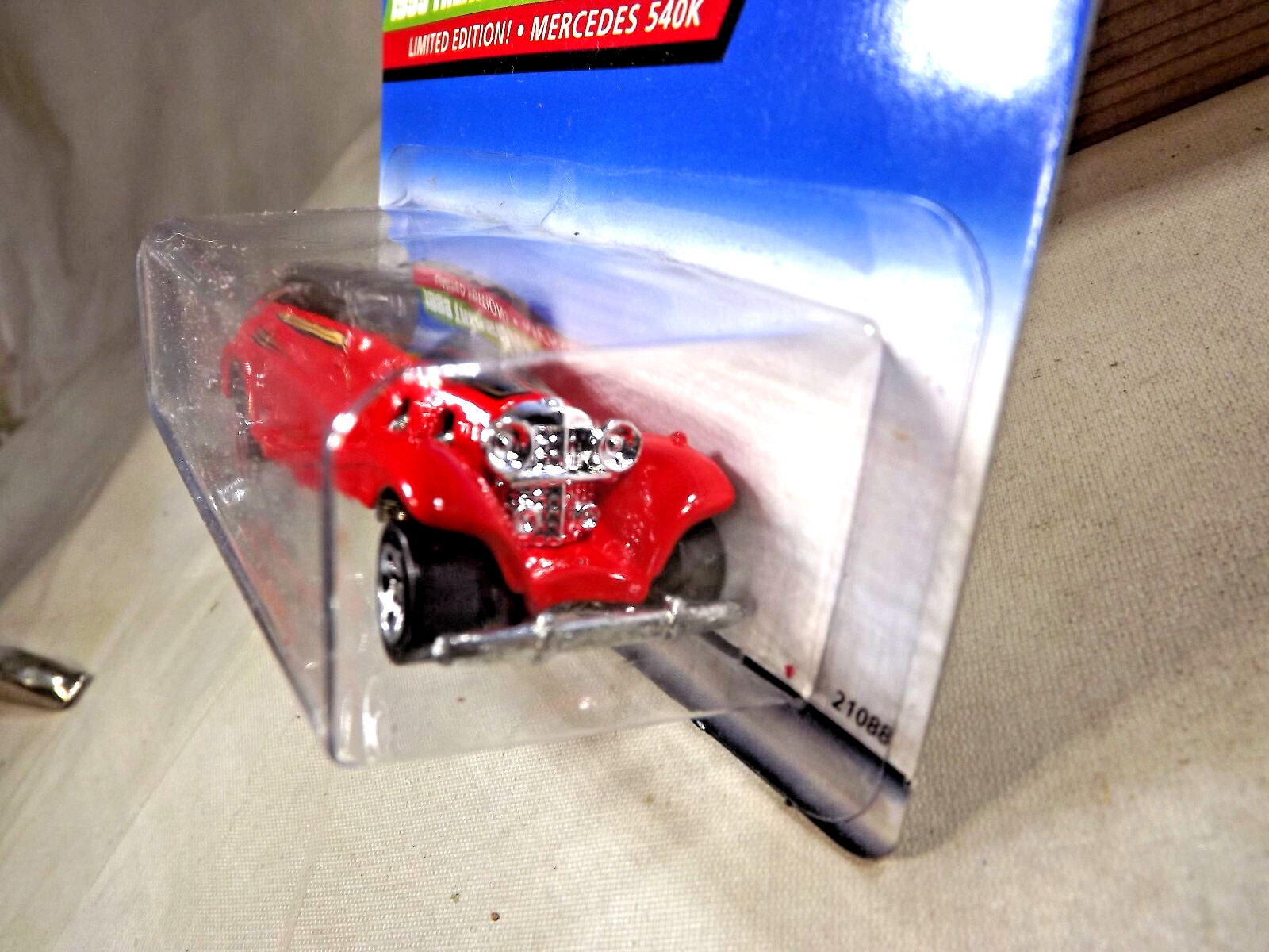 1999 Hot Wheels #929 Treasure Hunt Series 1/12 MERCEDES 540K Red w/Chrome 5 Sp