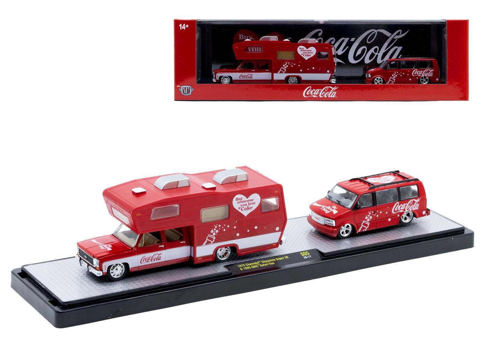 AUTO HAULERS “COCA-COLA” RELEASE S05, 3 PC SET 1/64 DIECAST MODELS M2 56000-S05