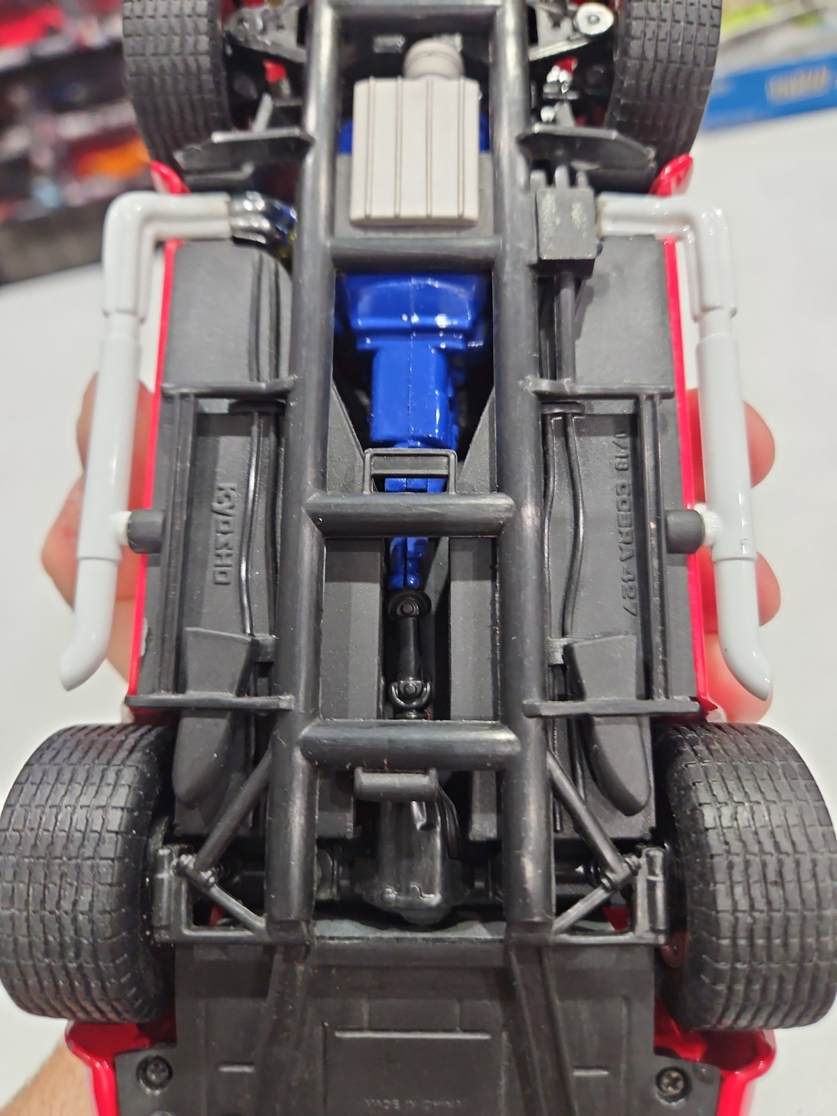 1:18 KYOSHO COBRA 427 RED ON BLACK [NO BOX] AS IS – Missing Gas Cap 🇺🇸 SHIPPED
