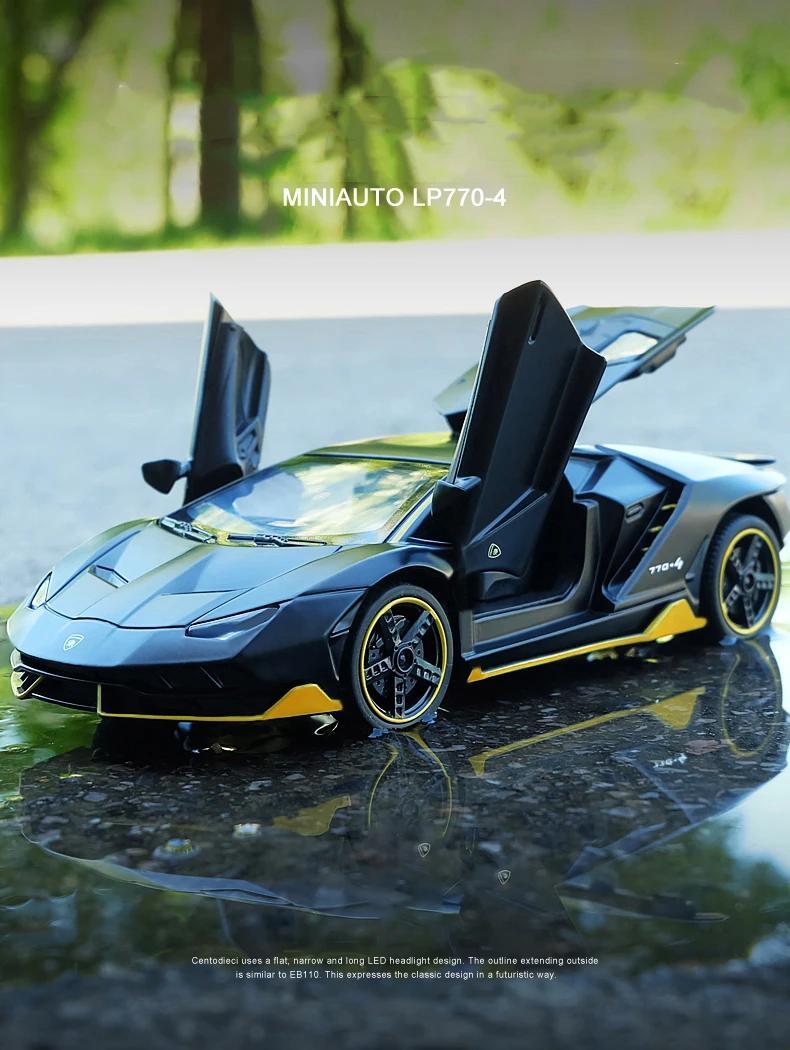 1:32 Lamborghini LP770 Diecast Toy Car – Alloy Model with Sound & Light Effect