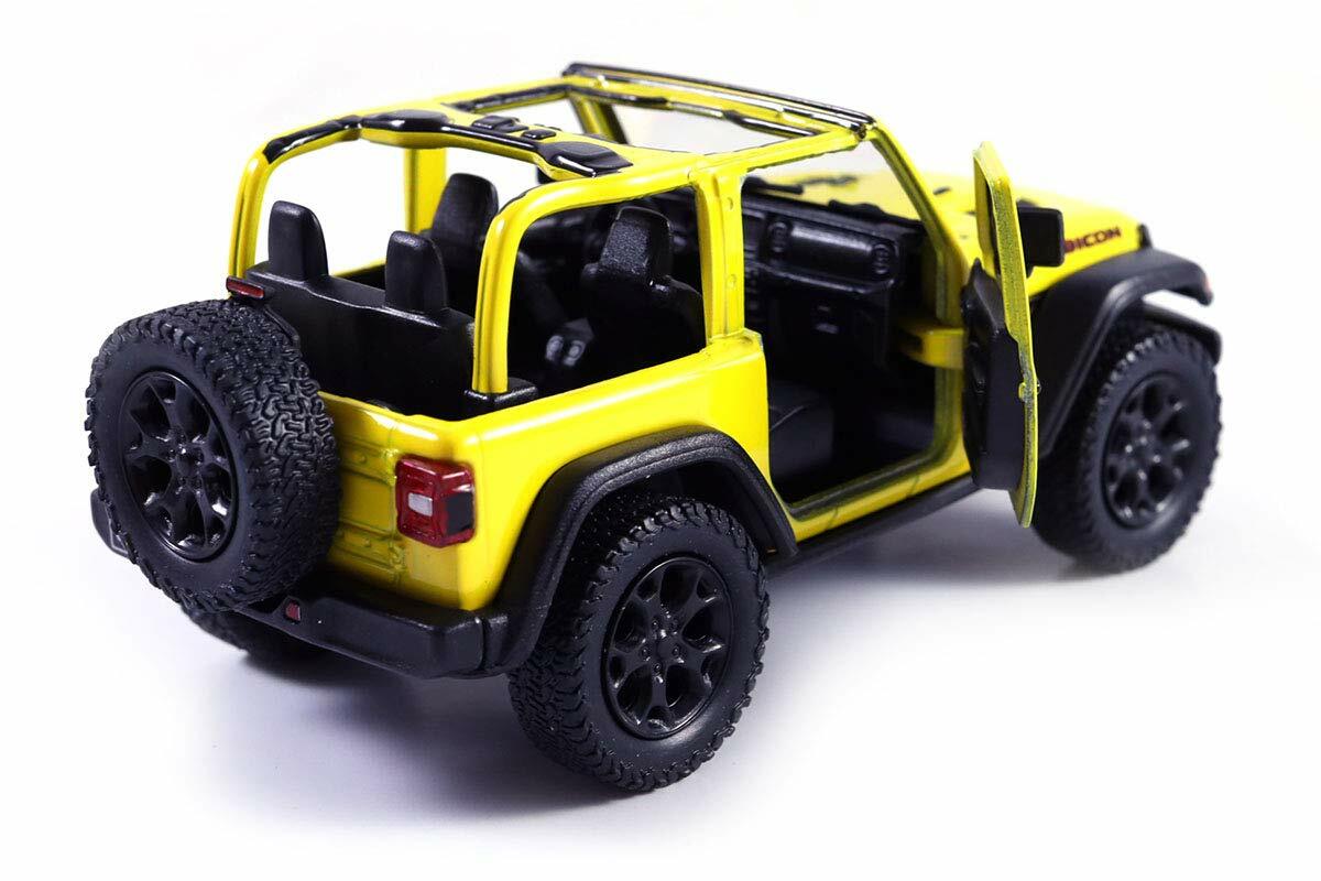 Jeep Wrangler Rubicon 4×4, Kinsmart, 6 colors, Diecast Toy Car, 5”, 1:34 scale