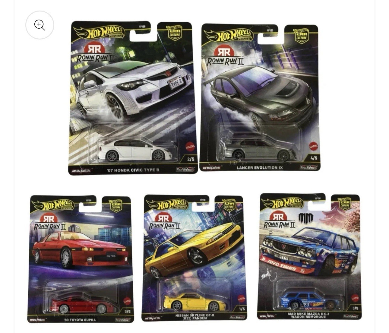 2025 Hot Wheels Car Culture Ronin Run 2 – SET OF 5