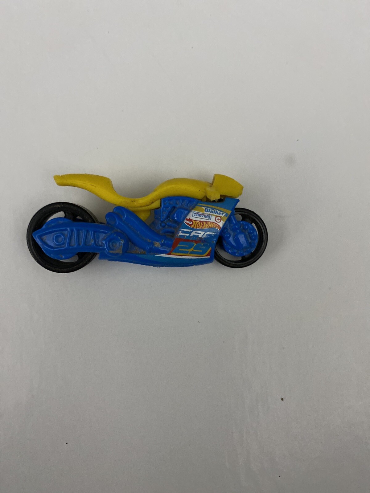 2014 Hot Wheels MOTORCYCLE Blue And Yellow