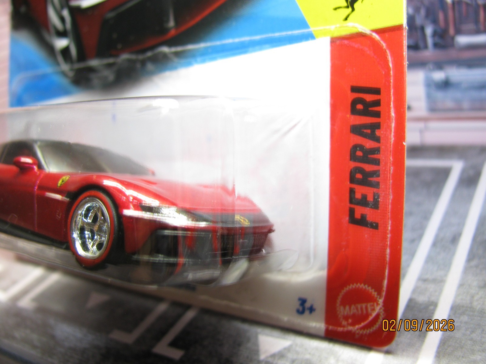 2026 Hot Wheels Burgandy Ferrari 12Cilindri #94 w/Real Riders Wheel Swap