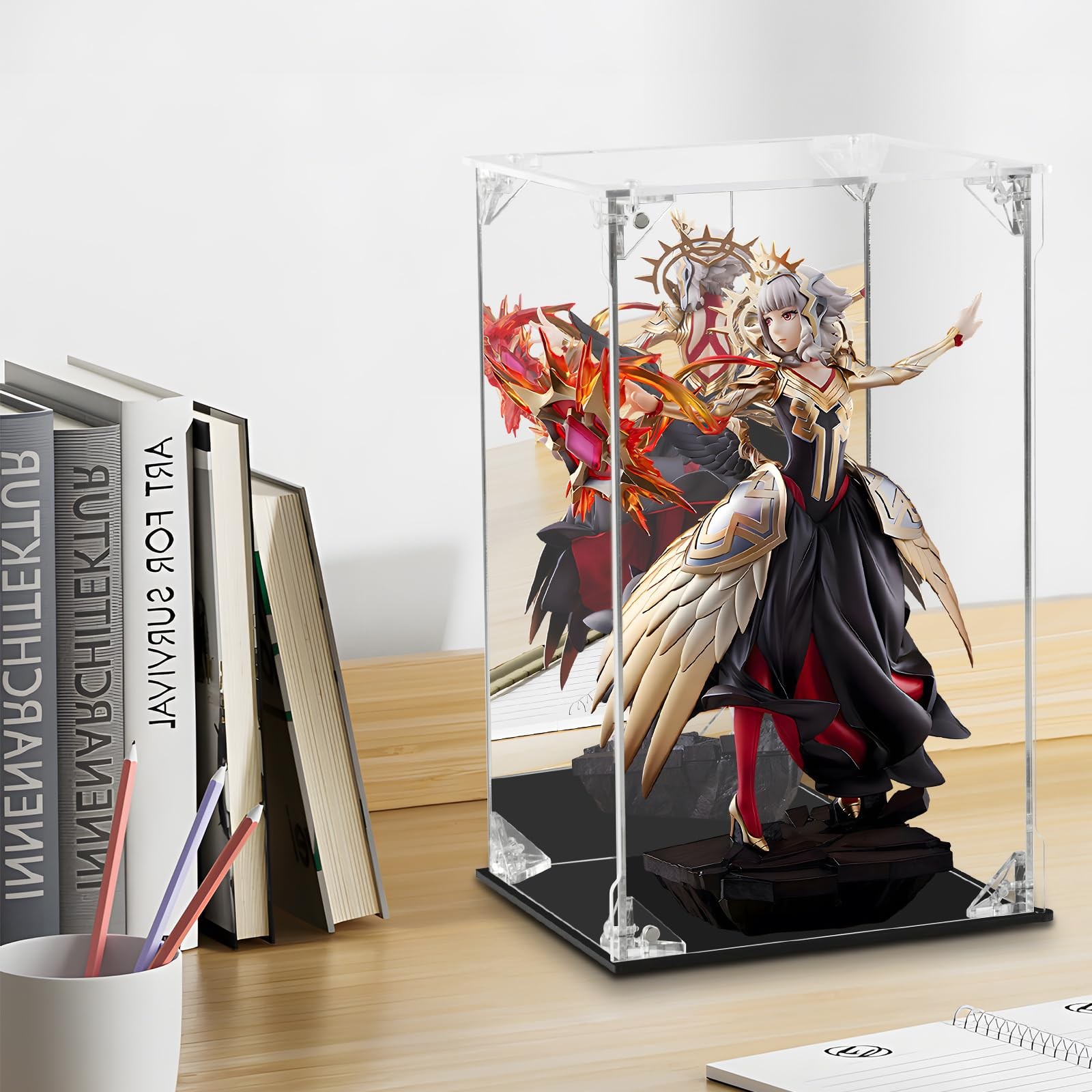 Acrylic Display Case for Collectibles Assemble Clear 8x8x12 Inch,