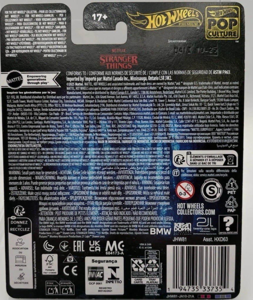Stranger Things 1983 BMW 733i * 2026 Hot Wheels Premium Pop Culture Case N