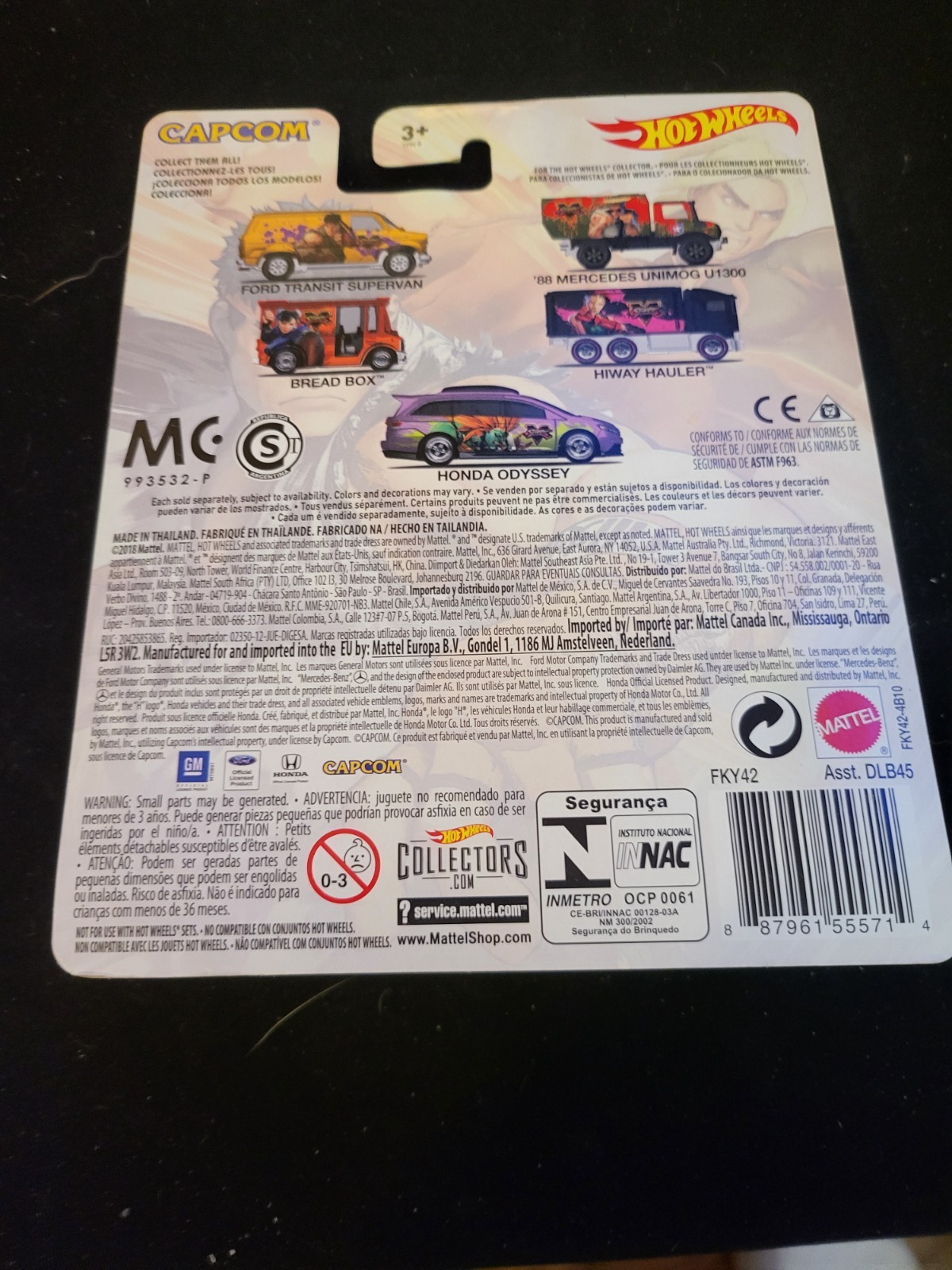 2018 Hot Wheels Capcom Street Fighter V 1/5 FORD TRANSIT SUPERVAN Near Mint