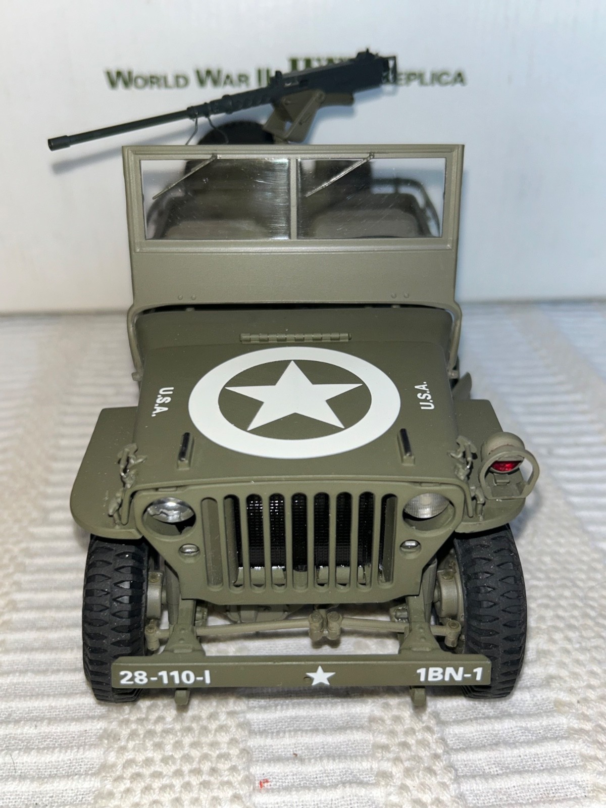 Danbury Mint 1:16 World War II WW2 Willy’s Scout Jeep Replica Die-Cast 1994