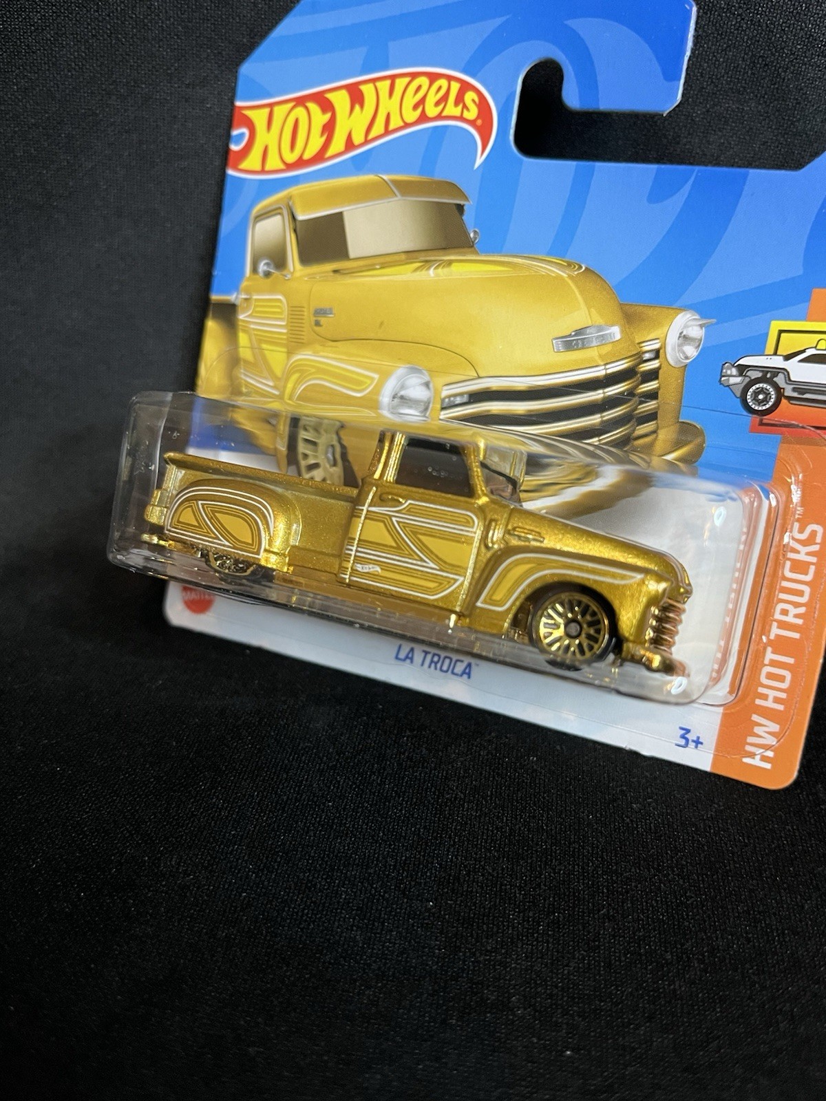 Hot Wheels La Troc Hw Hot Trucks Gold Short Card 1:64 Scale