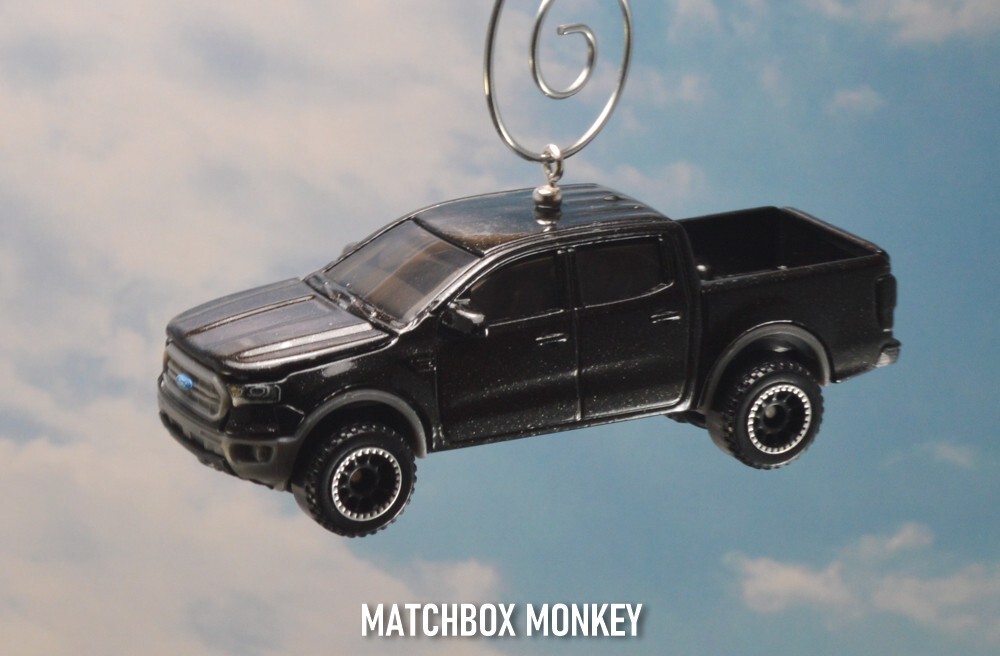 2019 Ford Ranger Pickup Truck Custom Christmas Tree Ornament 4X4 Adorno Black
