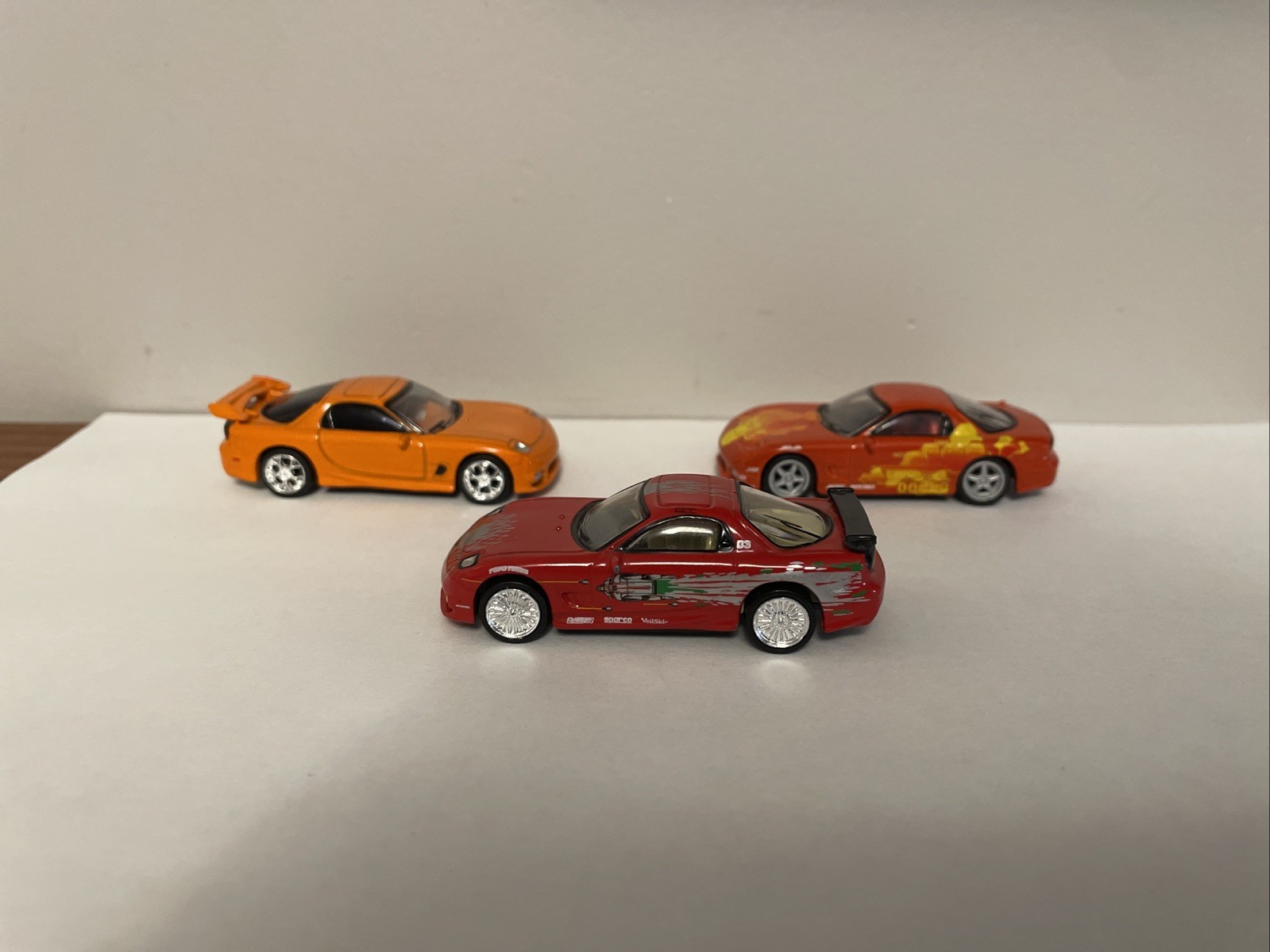 Racing Champions Fast And Furious 1993 Mazda RX-7 Lot Of 3 READ 1/64