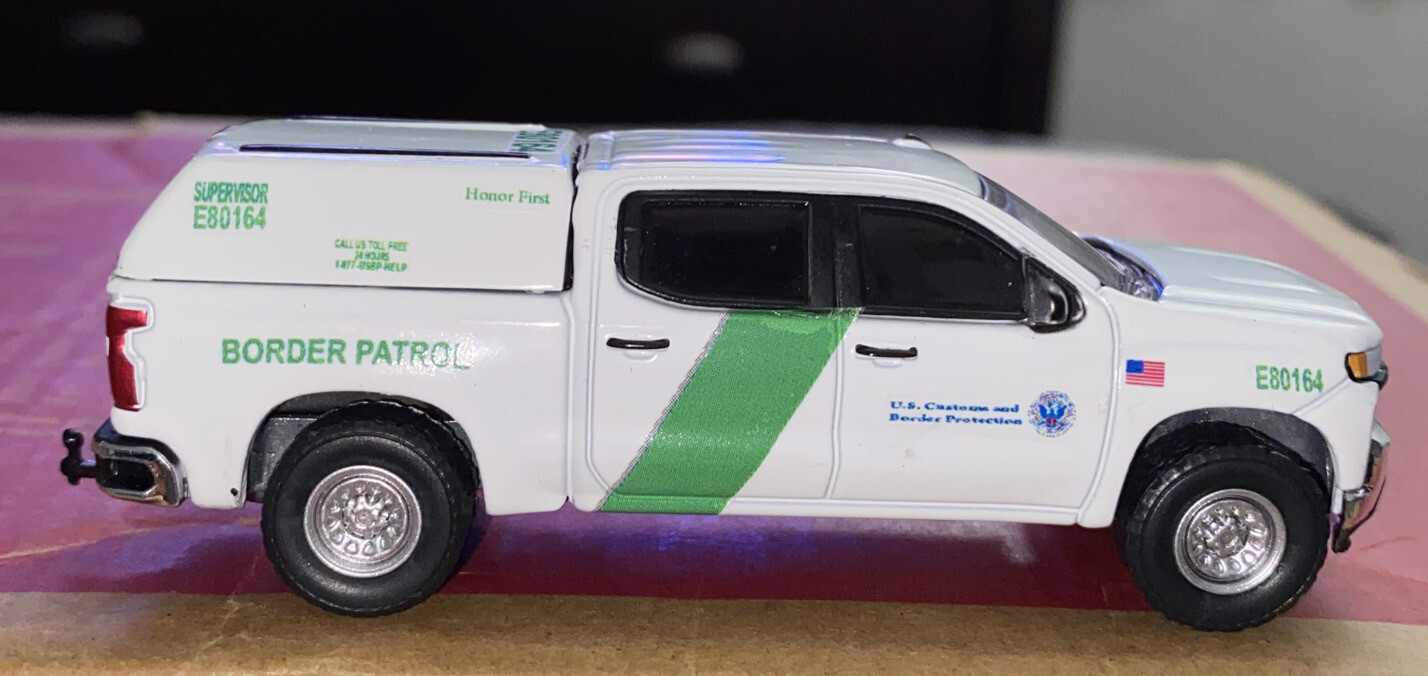 Kitbash 1/64 2022 Silverado US CUSTOMS & BORDER PROTECTION Homeland Security
