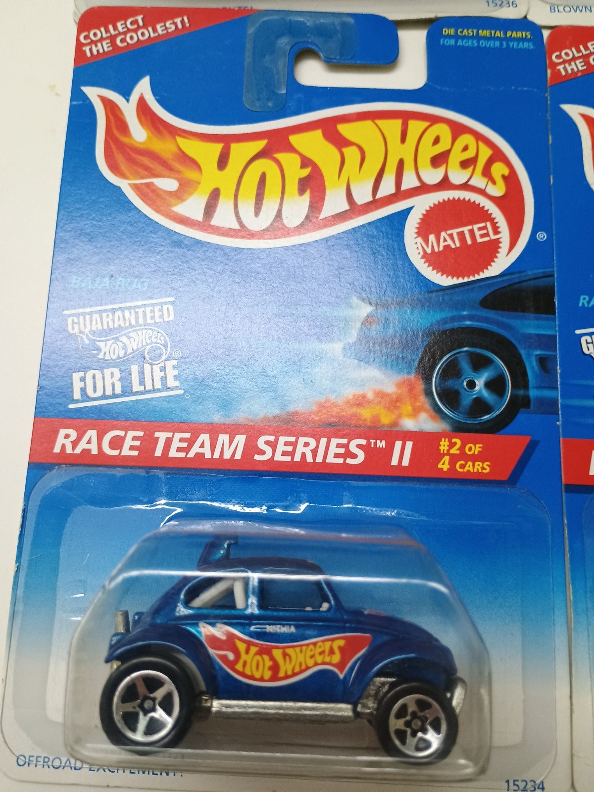 1995 Hot Wheels Race Team Series 2 COMPLETE SET OF 4 ~ Unopened / NEW