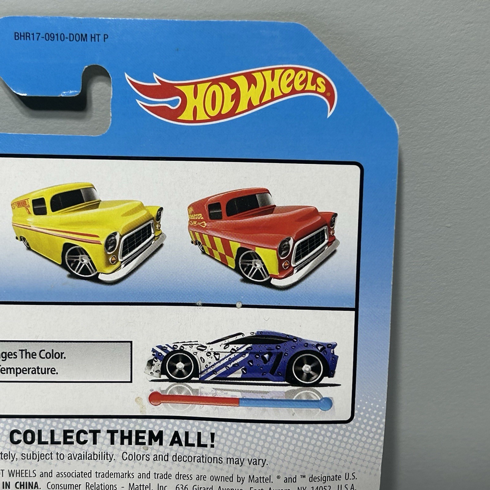 2013 Hot Wheels Color Shifters 1955 Chevy Panel Truck red/yellow PR5’s