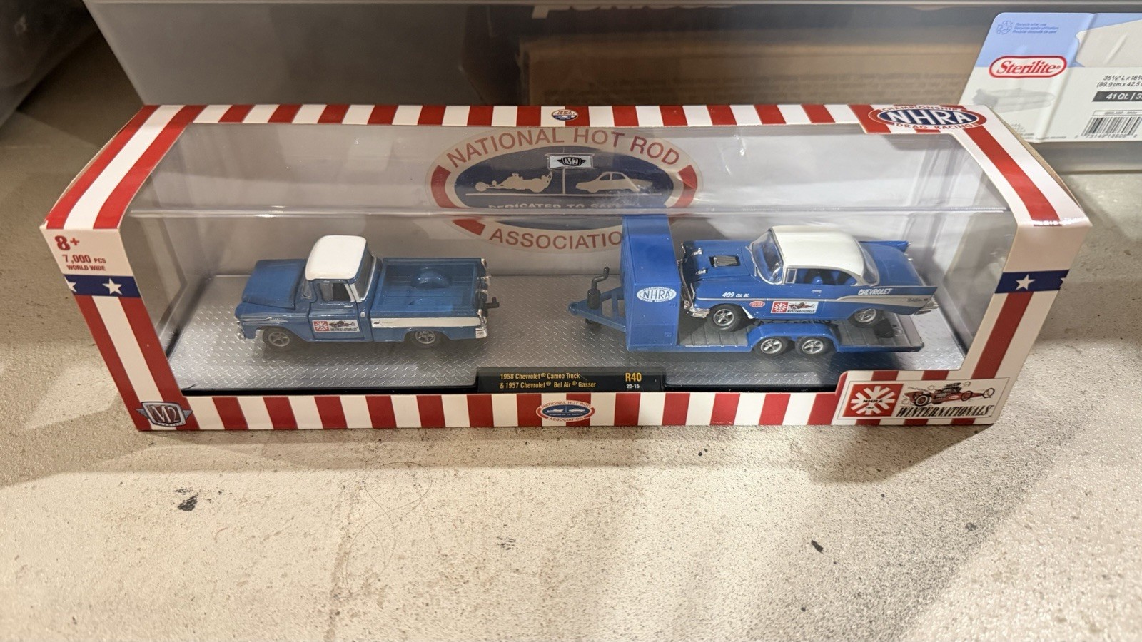 M2 Machines NHRA 1958 Chevrolet Cameo Truck & 1957 Chevrolet Bel Air Gasser R40