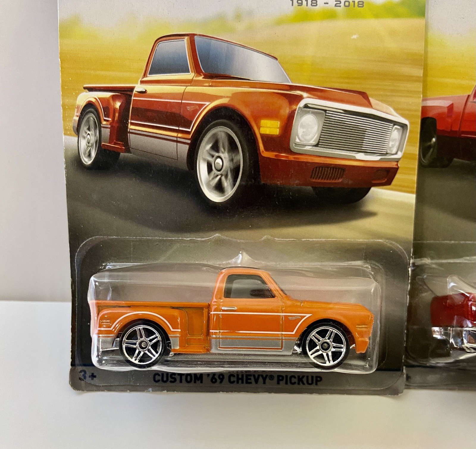 Hot Wheels 100 Years Chevy Trucks Lot Of 3- Chevy 1500 Silverado ‘69 C10