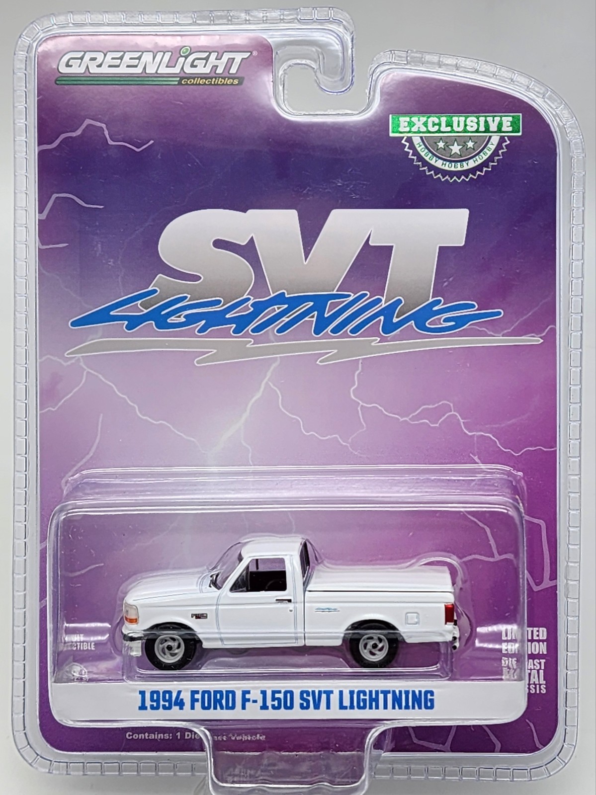 GREENLIGHT 2024 HOBBY EXCLUSIVE WHITE 1994 FORD F-150 SVT LIGHTNING REAL RIDERS!