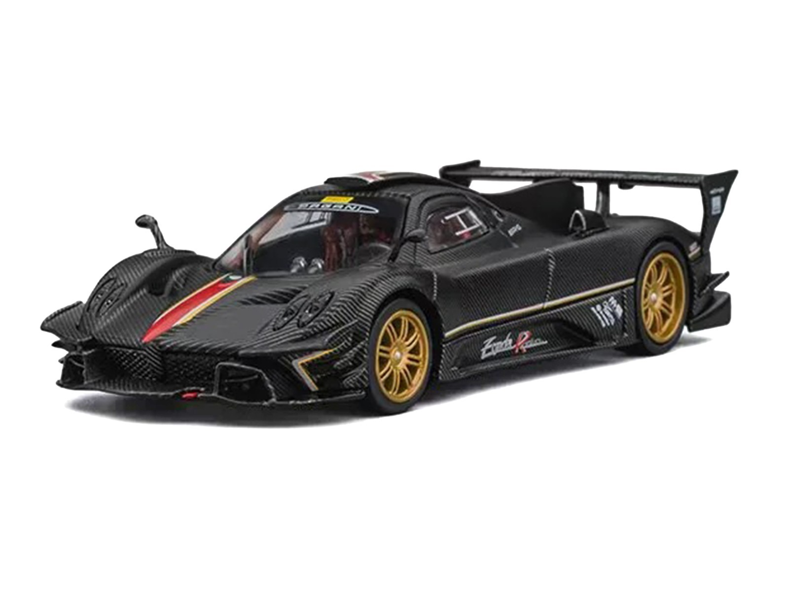PAGANI ZONDA REVOLUCION CARBON W/EXTRA WHEELS 1/64 CM MODEL CM64-REVOLUCION-12