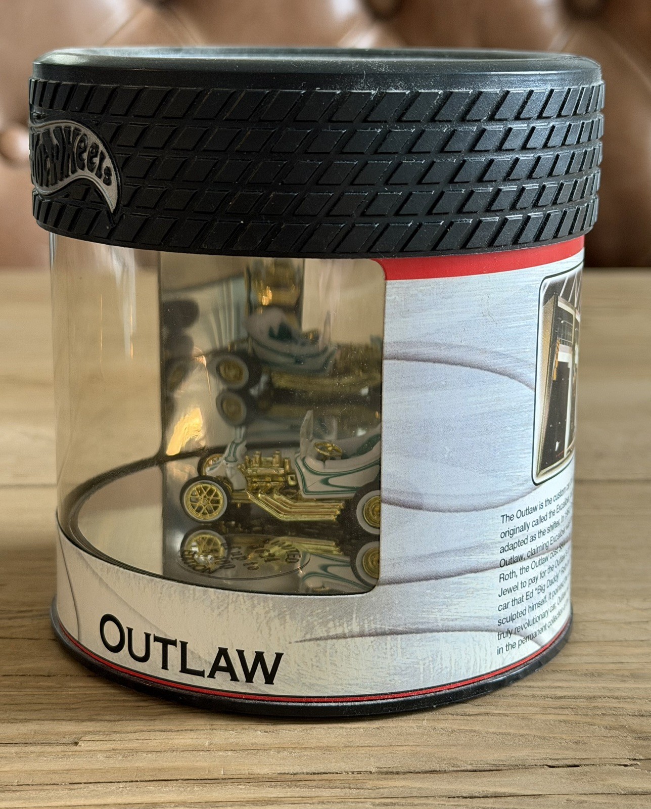 ULTRA RARE Hot Wheels Petersen Automotive Museum Ed Roth Oil Can GOLD OUTLAW ‘06