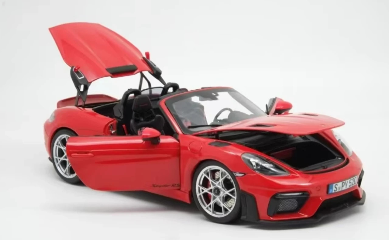 Norev 1/18 Scale Diecast 187271 – 2023 Porsche 718 Spyder RS – Red