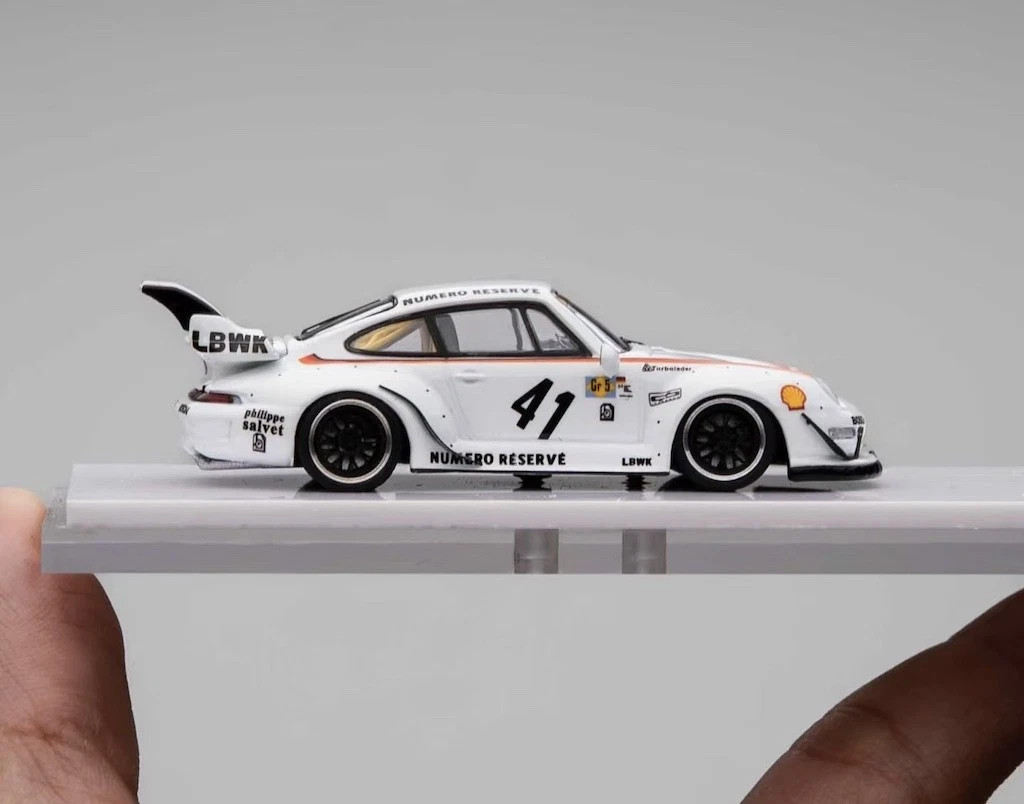 PORSCHE RWB 993 LBWK SHELL #41 1/64 SCALE DIECAST CAR MODEL BY XKE MODELS