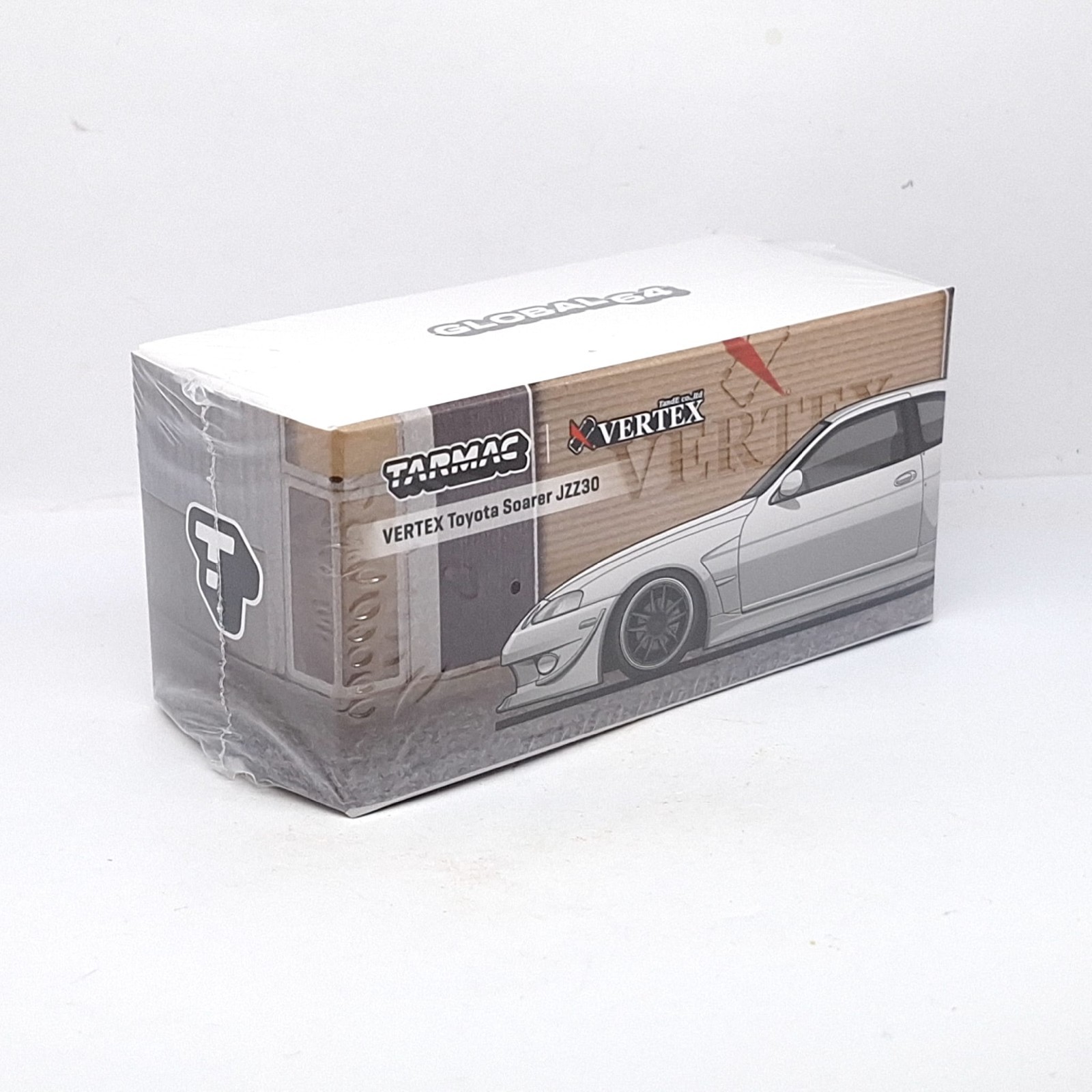 Tarmac Works 1/64 VERTEX TOYOTA SOARER JZZ30 White Diecast Car New