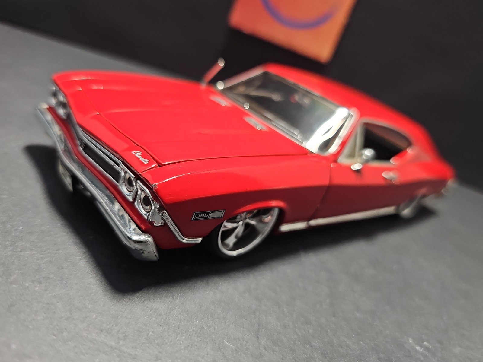 Vntg 2002 Sunnyside 1968 Chevrolet Chevelle SS 396 Red 1:24 Diecast Car NO BOX