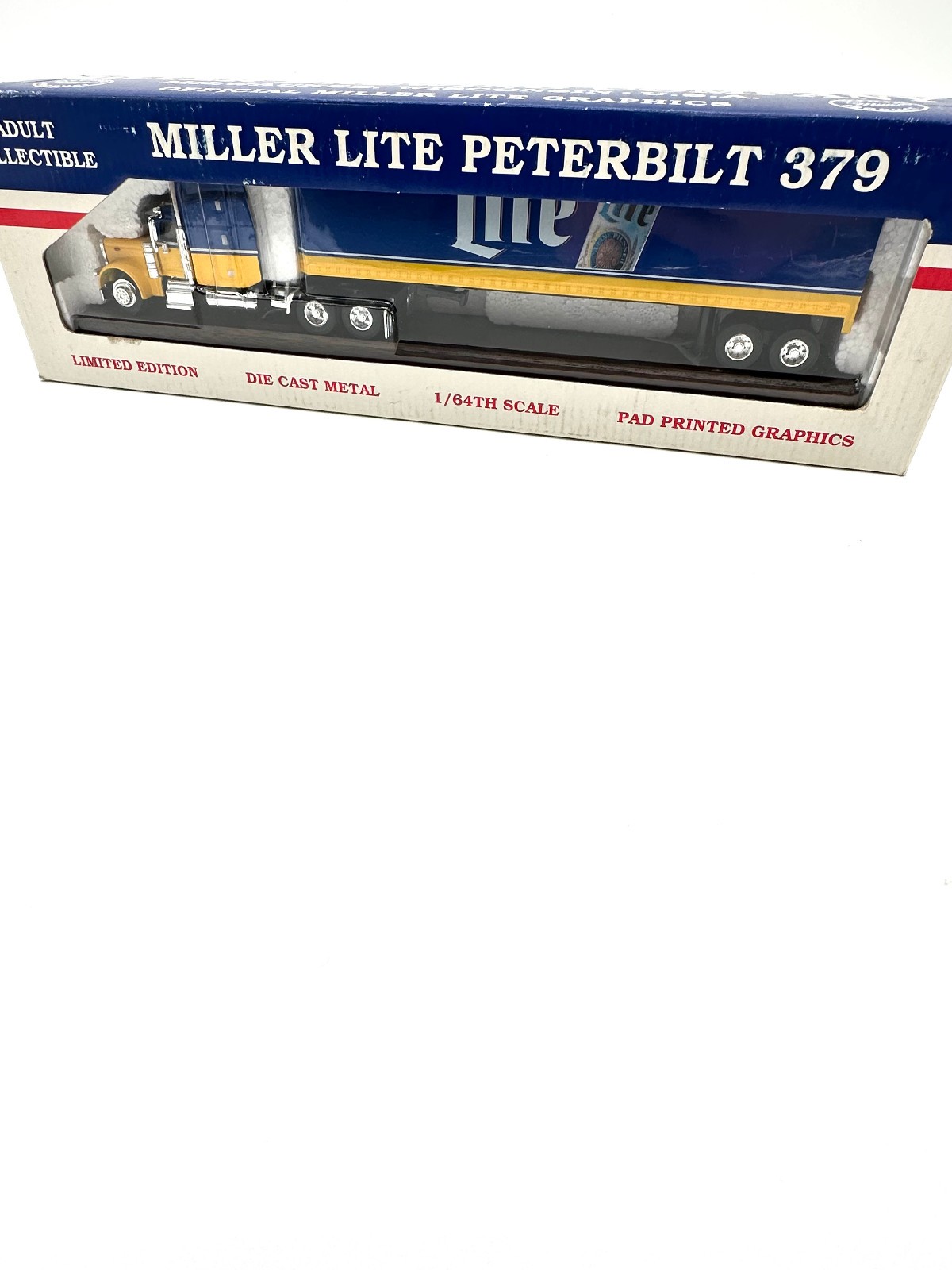 Miller Lite Peterbilt 379 Semi By SpecCast 1/64th Scale