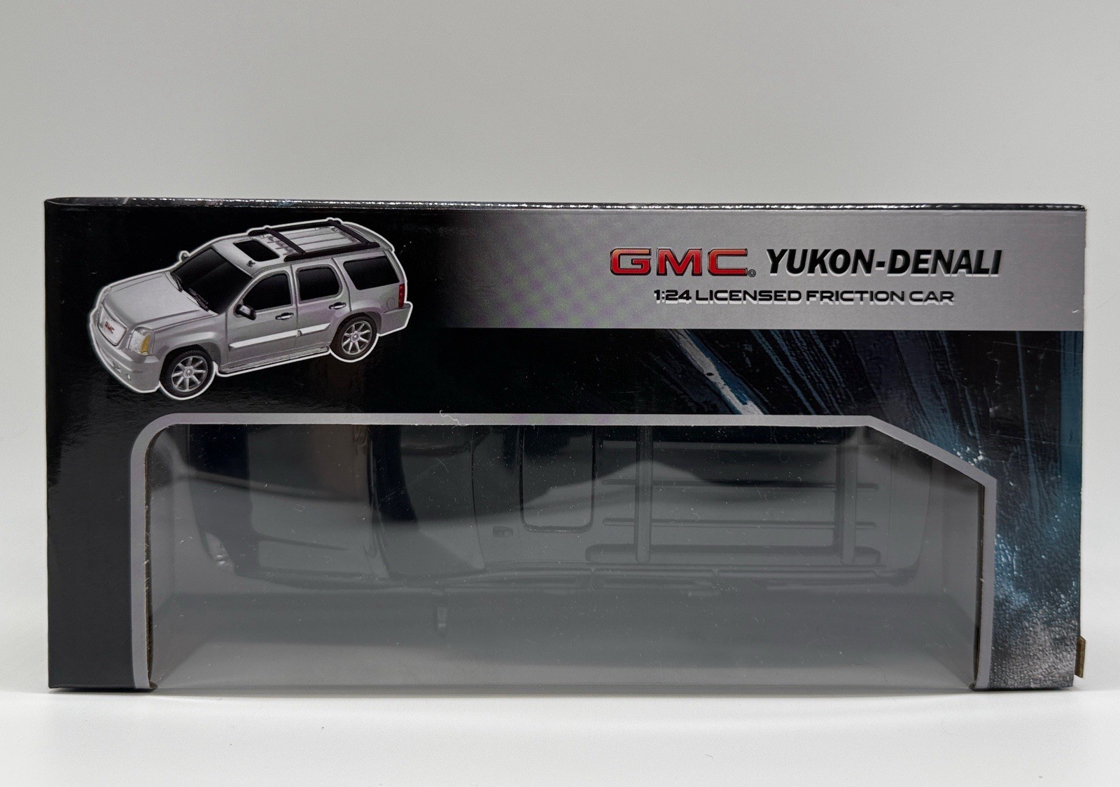 GMC Yukon Denali 1:24 Licensed Friction Car Black Diecast Model