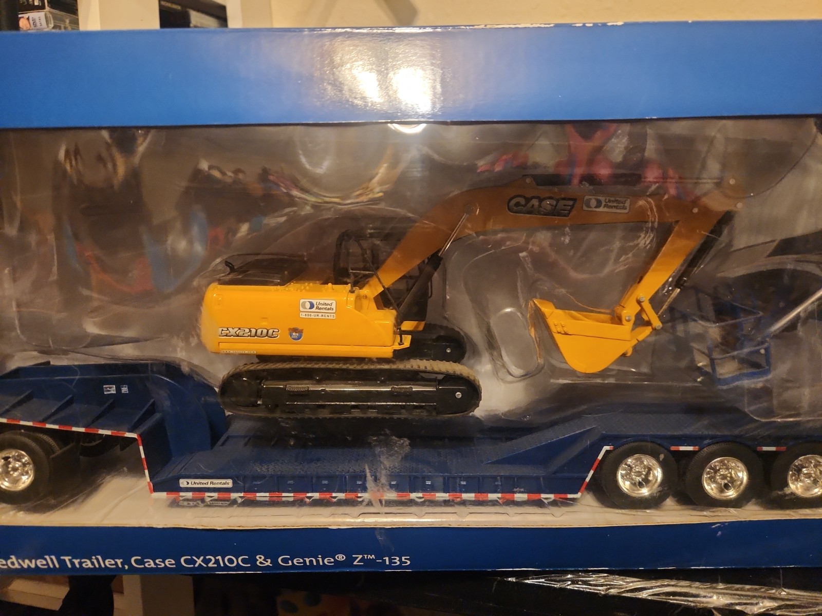 United Rentals Series X International Pro Star Truck Ledwell Trailer Case CX210C