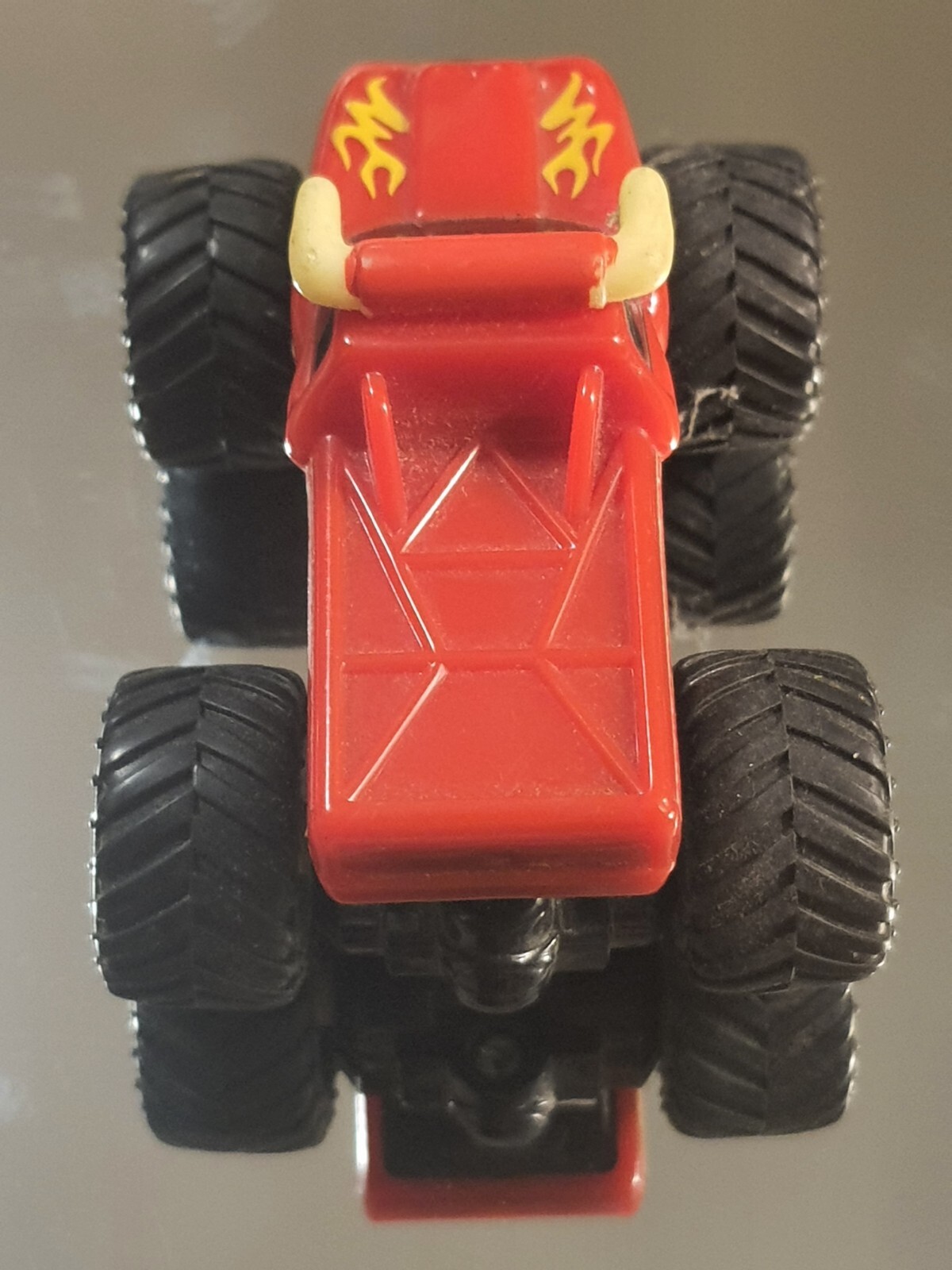 Vtg SFX Motor Sports “El Toro Loco” Red Mini Monster Truck Pull Back Action 2002