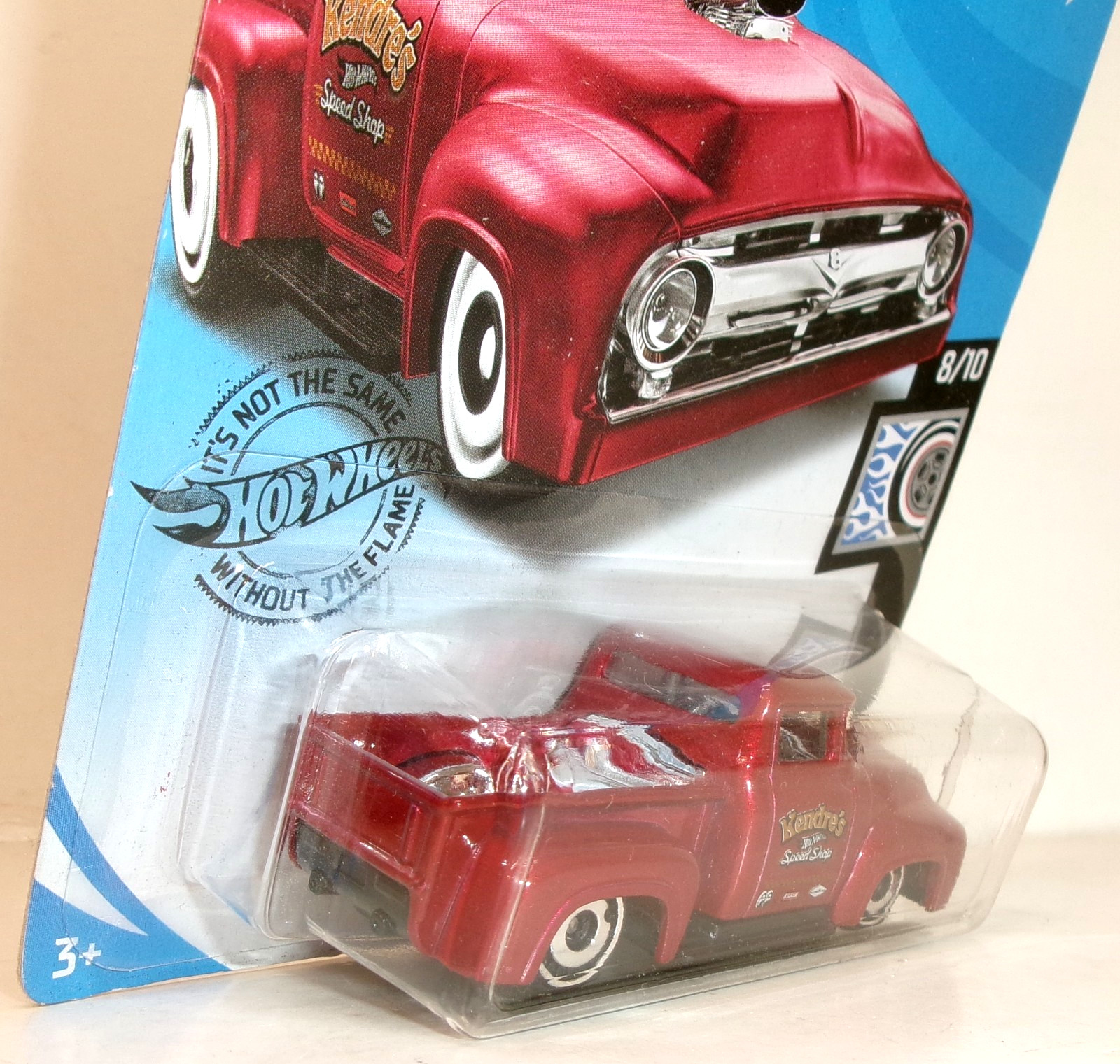 2019 HOT WHEELS 1:64 HW ROD SQUAD 8/10 RED CUSTOM ’56 FORD TRUCK KROGER