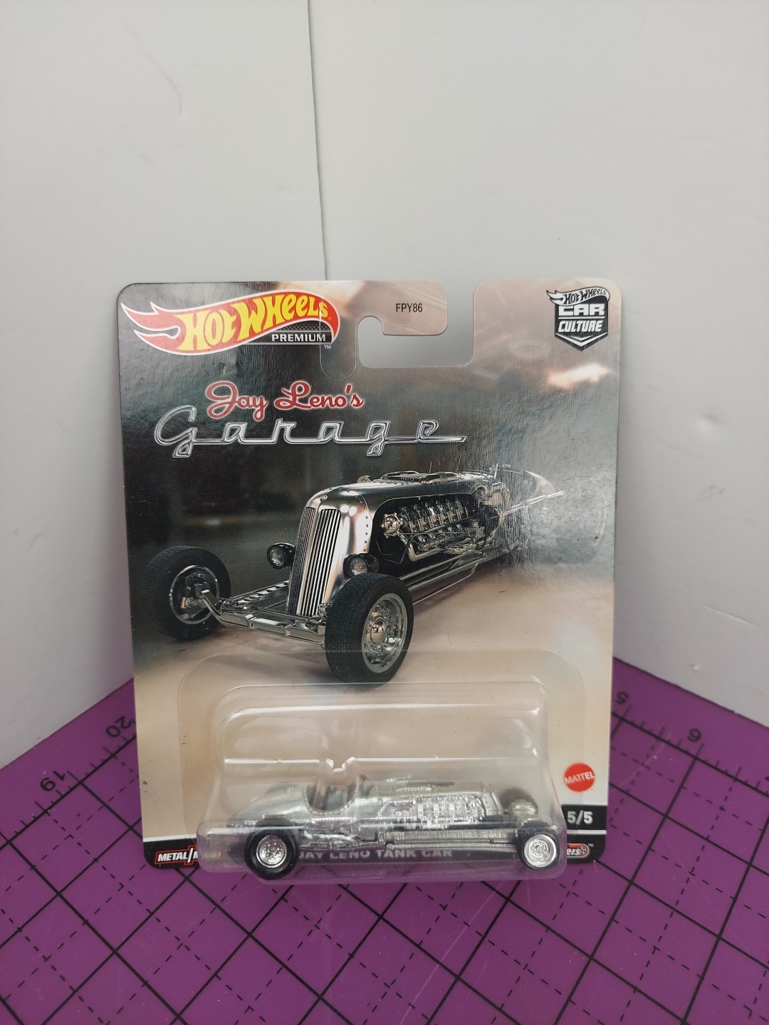 Hot Wheels Premium Car Culture Jay Leno Tank Car, (HCJ85) 5/5 Jay Leno’s Garage