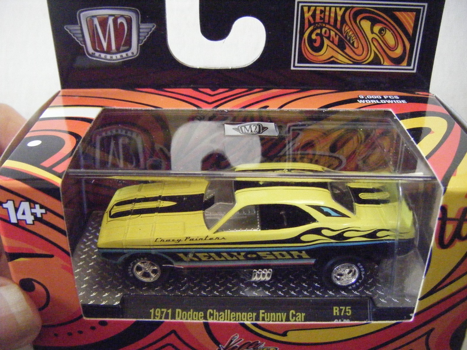 M2 MACHINES R75 KELLY & SON 1971 DODGE CHALLENGER FUNNY CAR