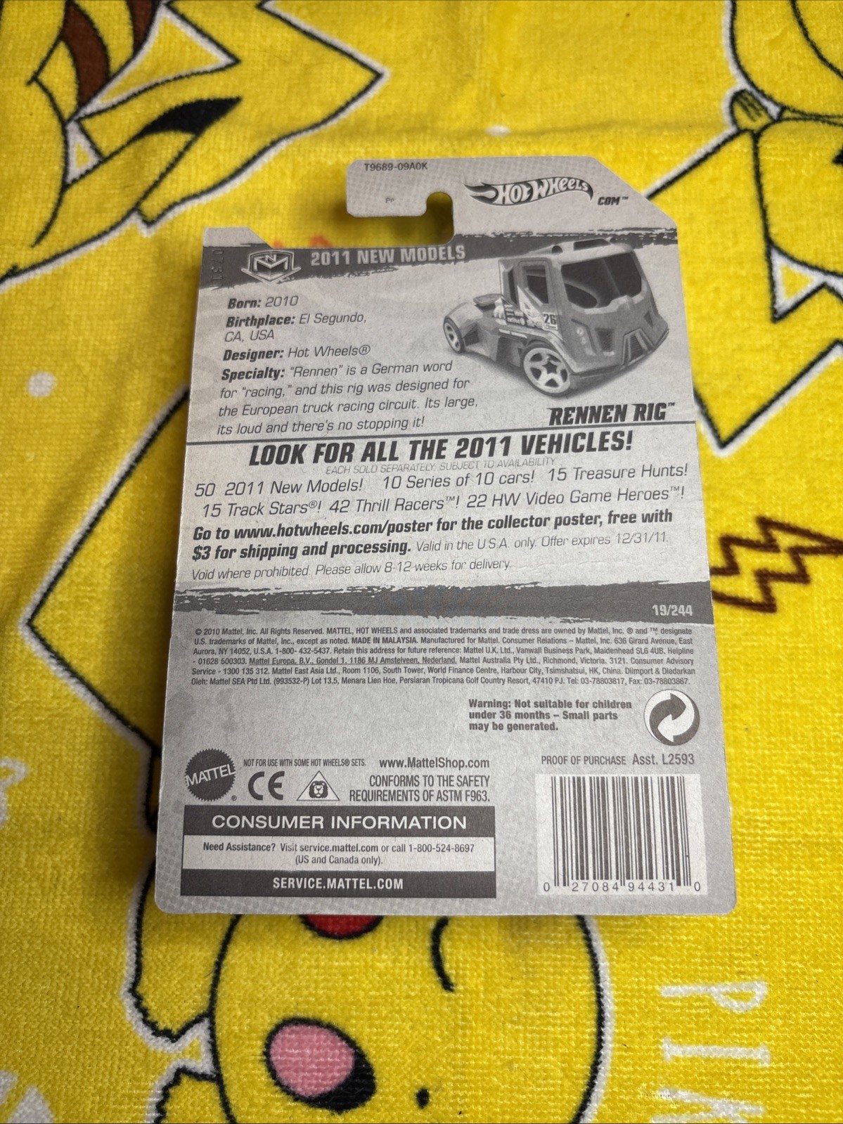 2011 Hot Wheels New Models Rennen Rig 19/50 (Red Version)