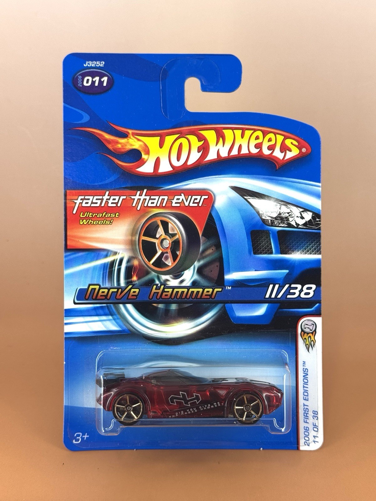 Hot Wheels 2006 First Editions NERVE HAMMER (lot of 2) w/FTE & o5 wheels 11/38