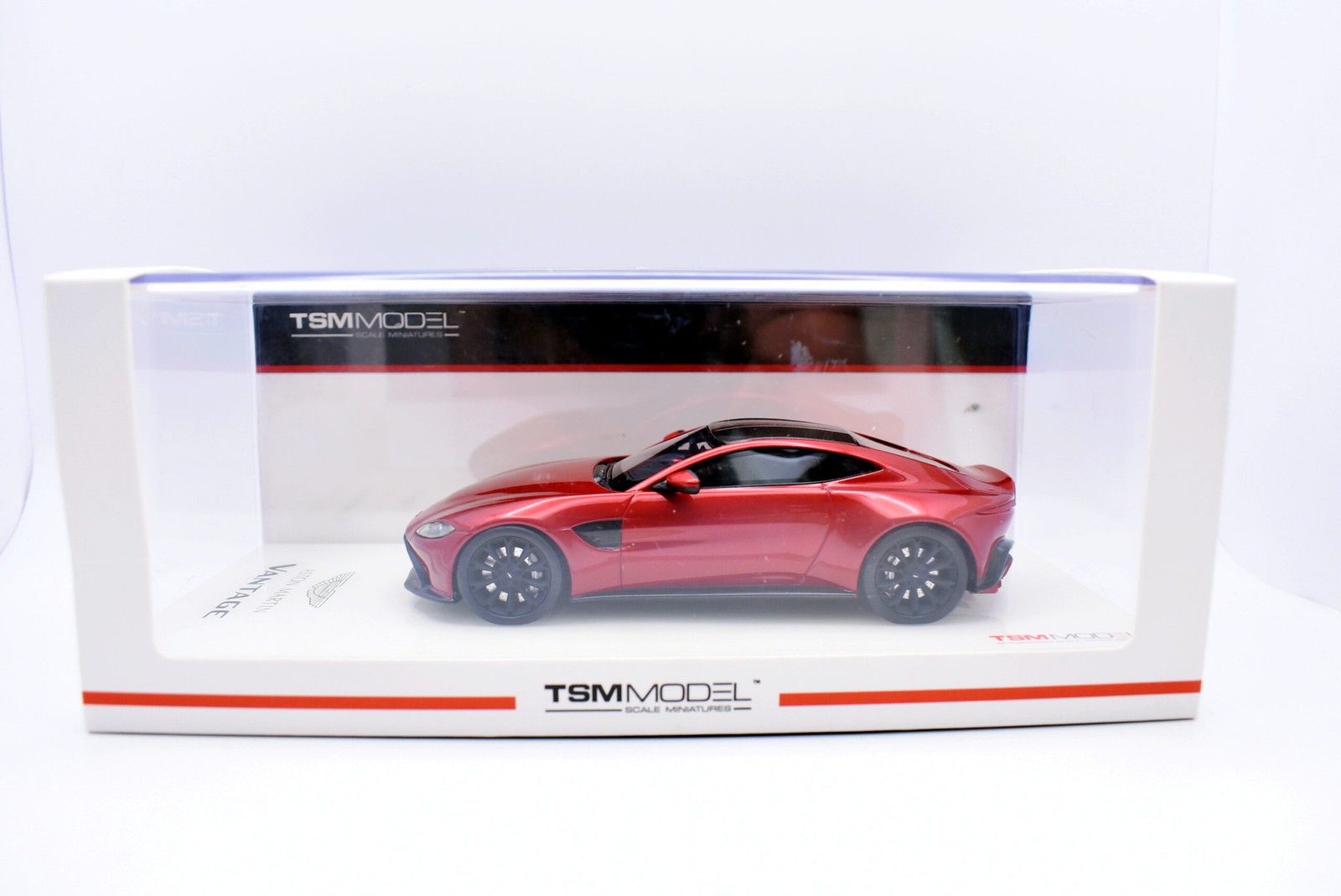 TrueScale Miniatures 1:43 Aston Martin Vantage Red Diecast Road Car Model
